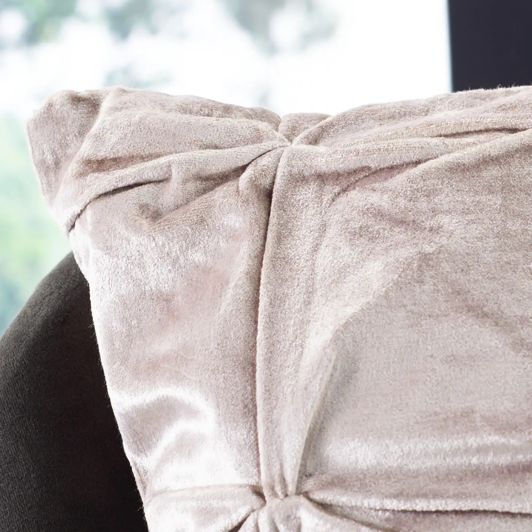 Trinz Pillow in Blush in a styled room