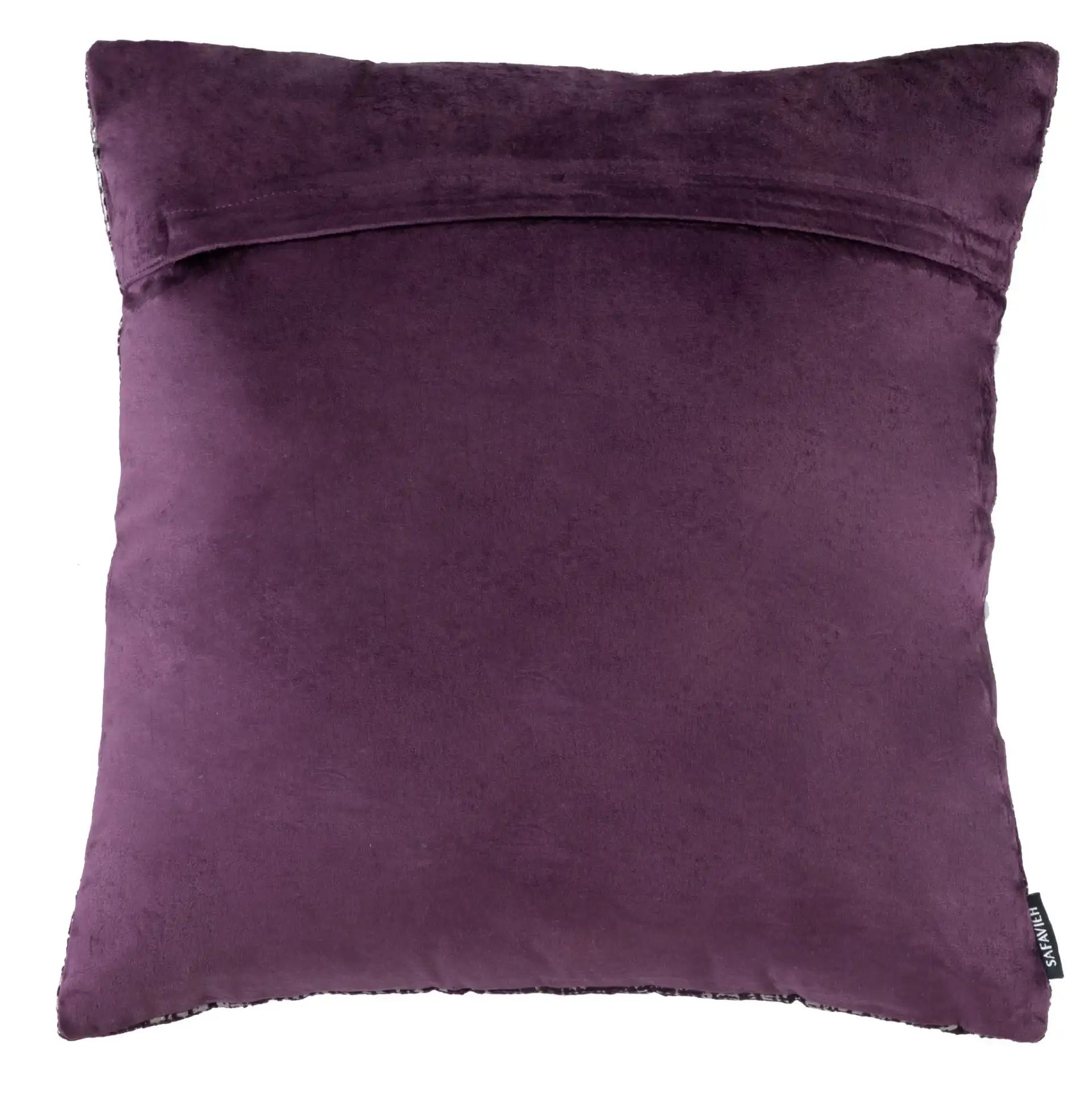Prenlia Pillow in Purple / Silver, detail view