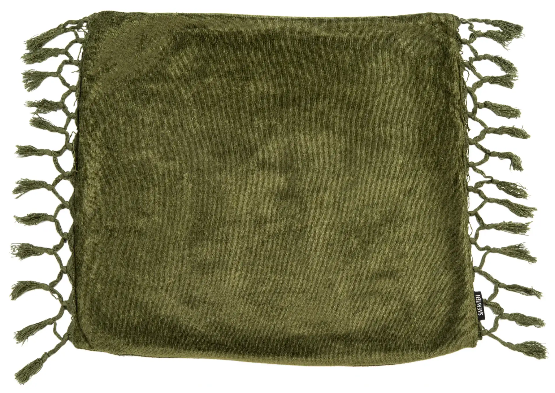 Dandria Pillow in Dark Green, detail view