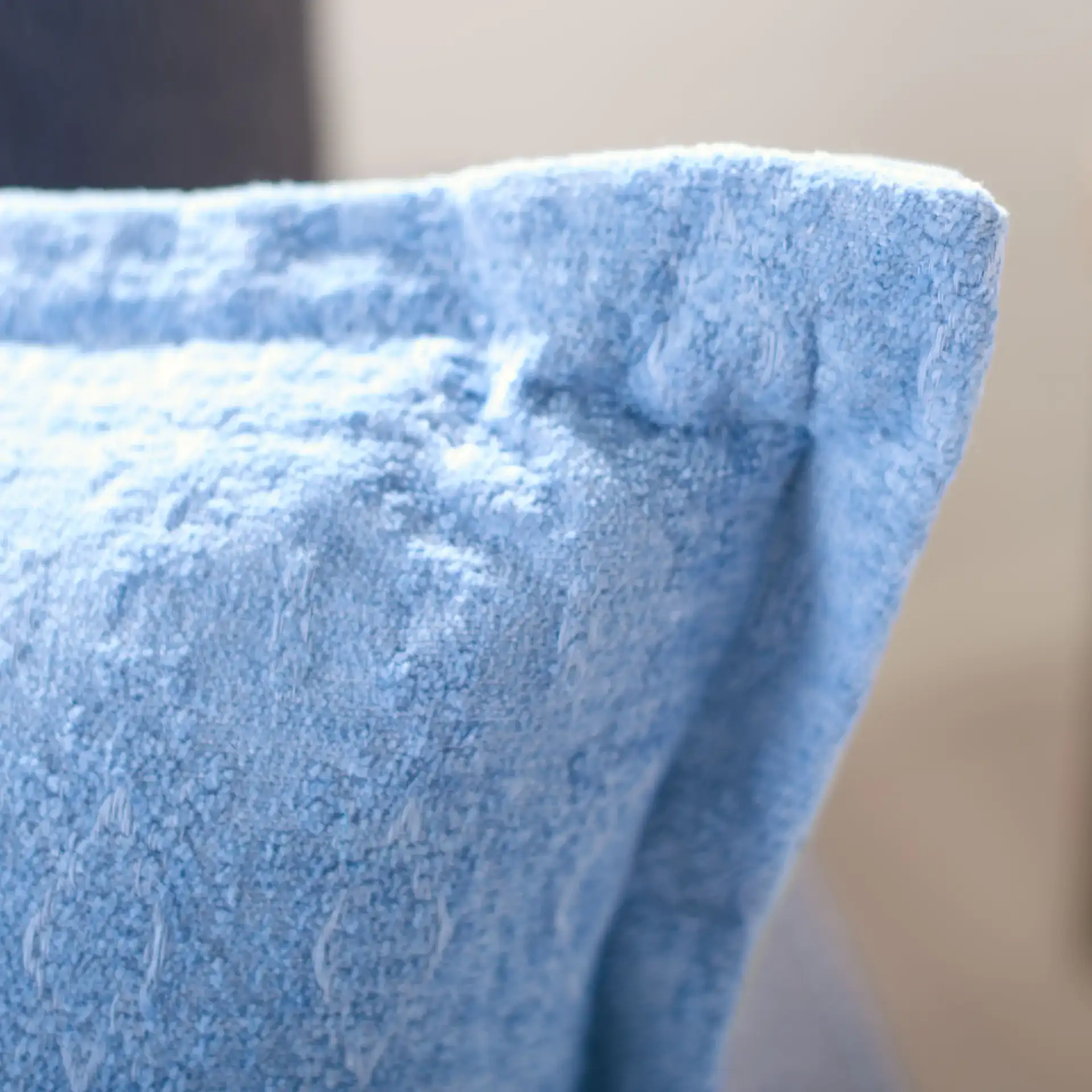 Zendia Pillow in Blue in a styled room
