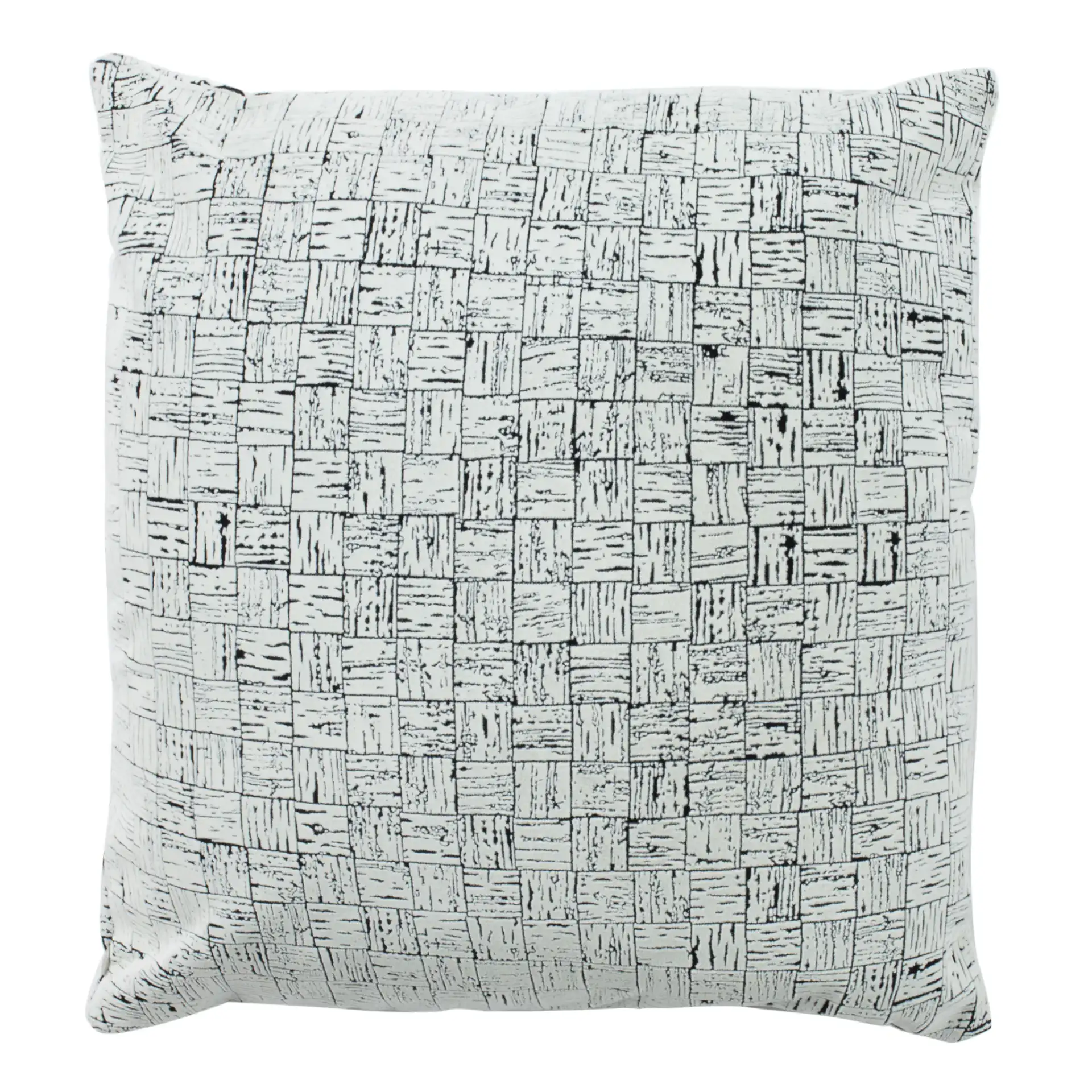 Halina Throw Pillow in Black / White, detail view
