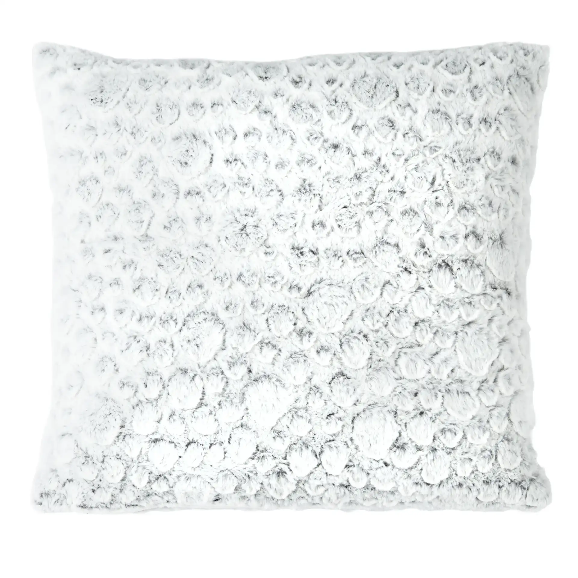 Kiana Pillow in White / Gray, detail view