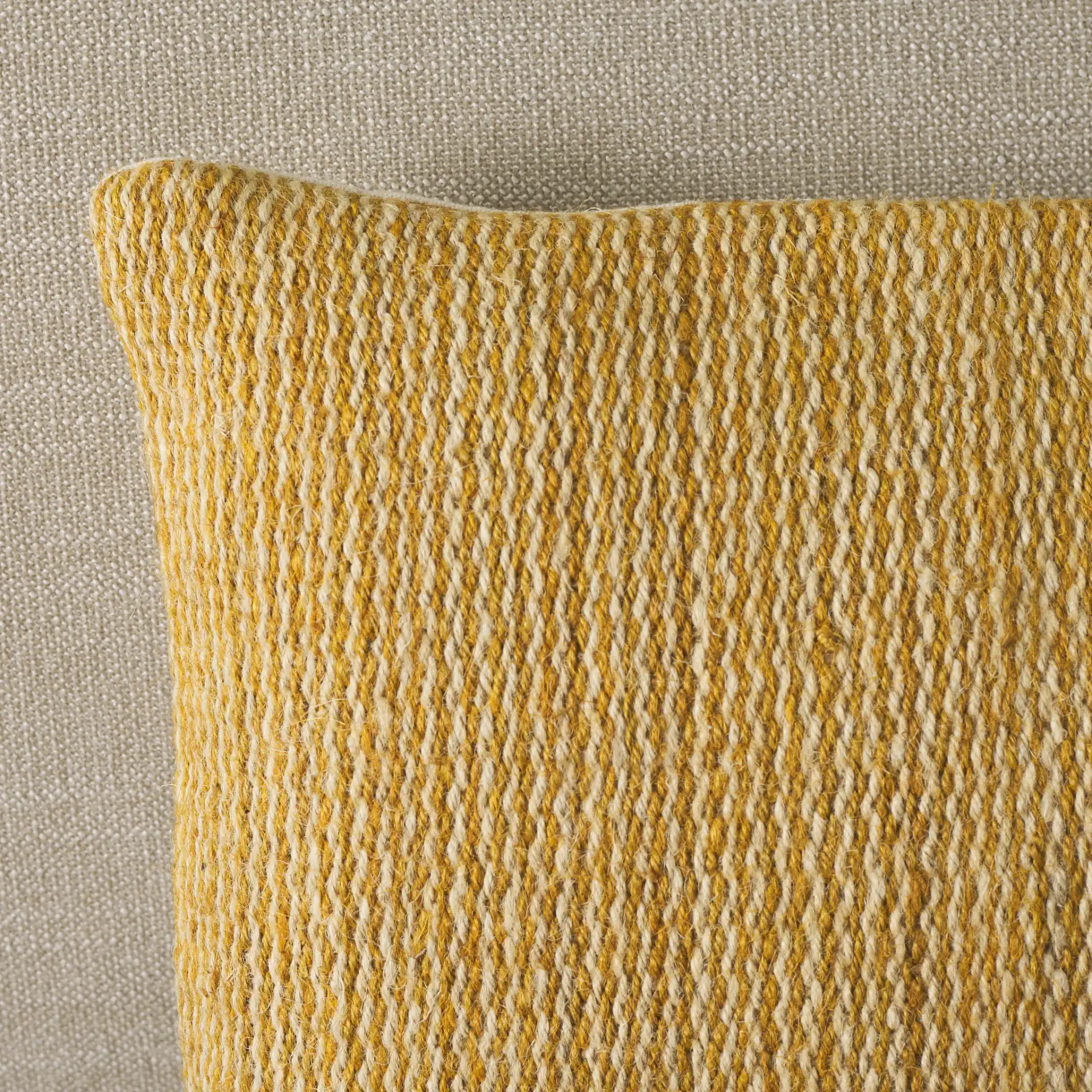 Deni 14 X 20 Pillow in Mustard / Ivory in a styled room