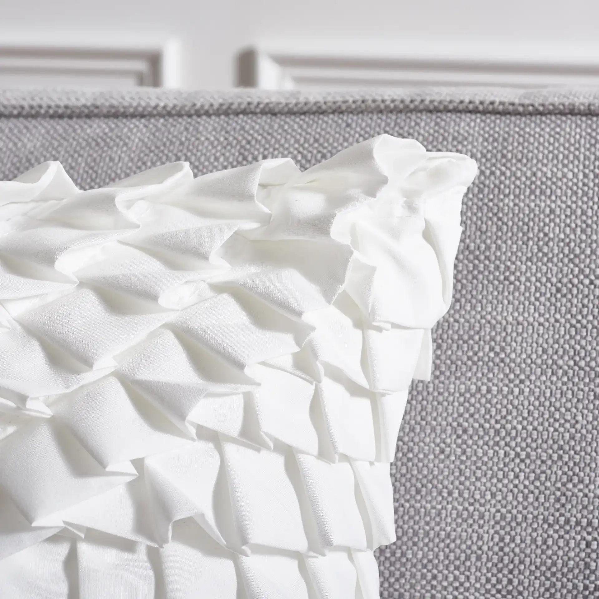 Teagen Pillow in White in a styled room