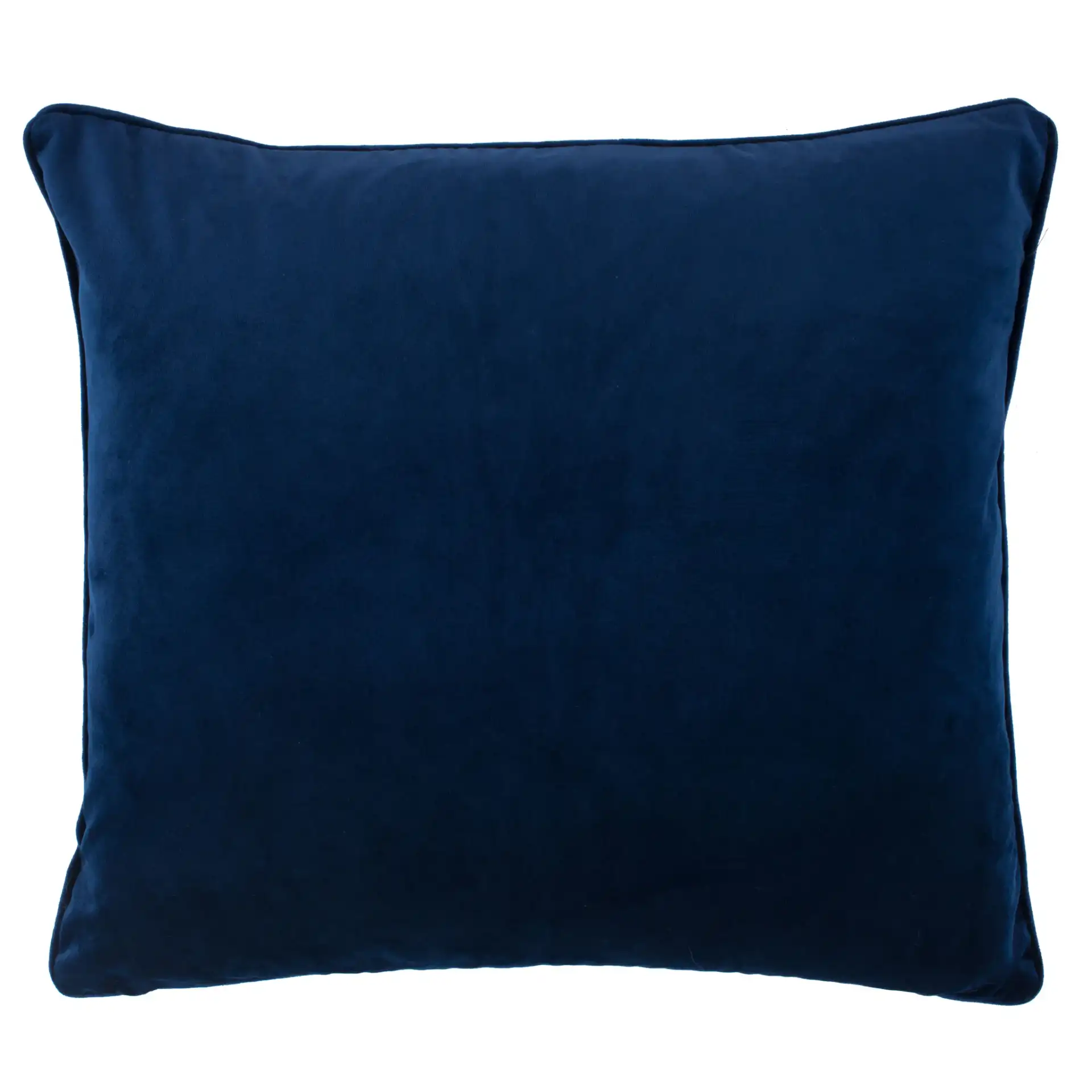 Rayen Skull Pillow in Dark Blue / Silver, detail view