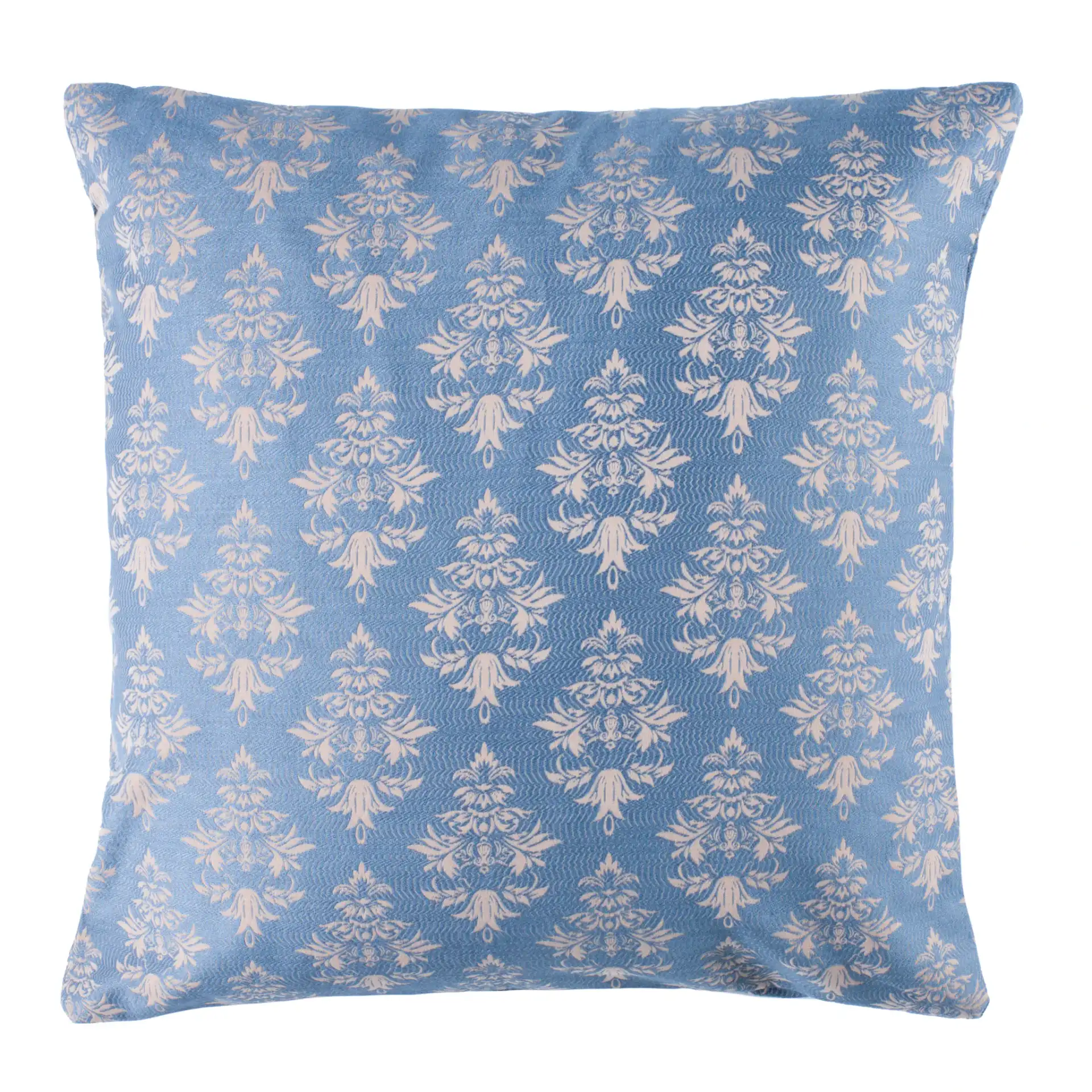 Seanna Pillow in Blue / Tan, detail view