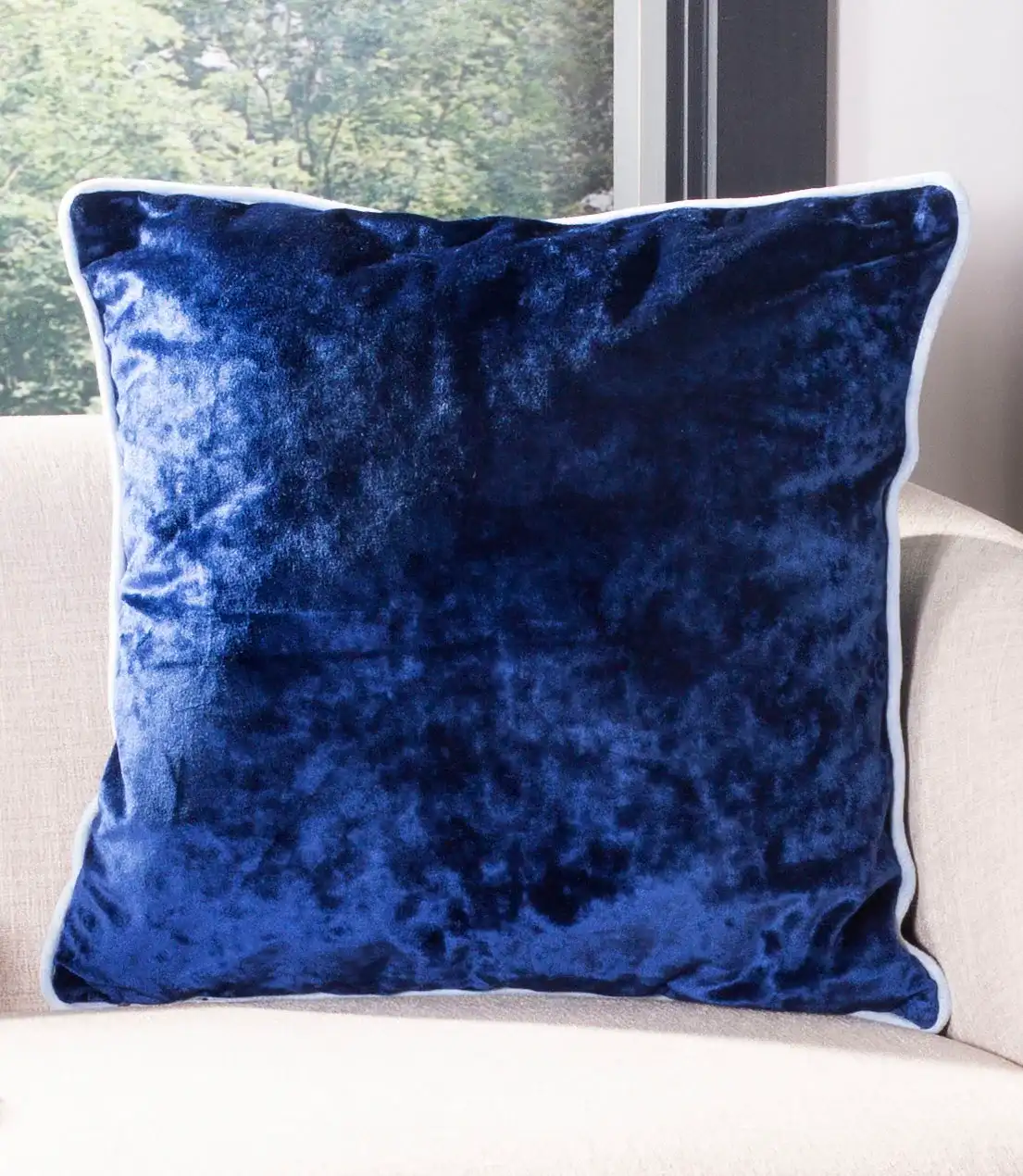 Darian Pillow in Brown in a styled room