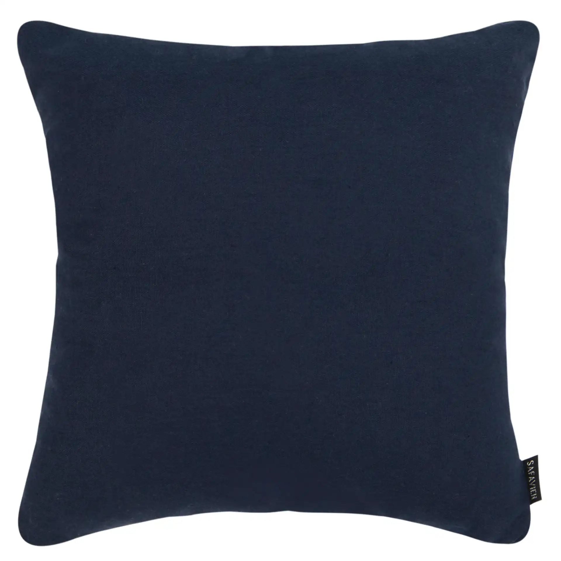 Blossom Pillow in Navy / Periwinkle, detail view