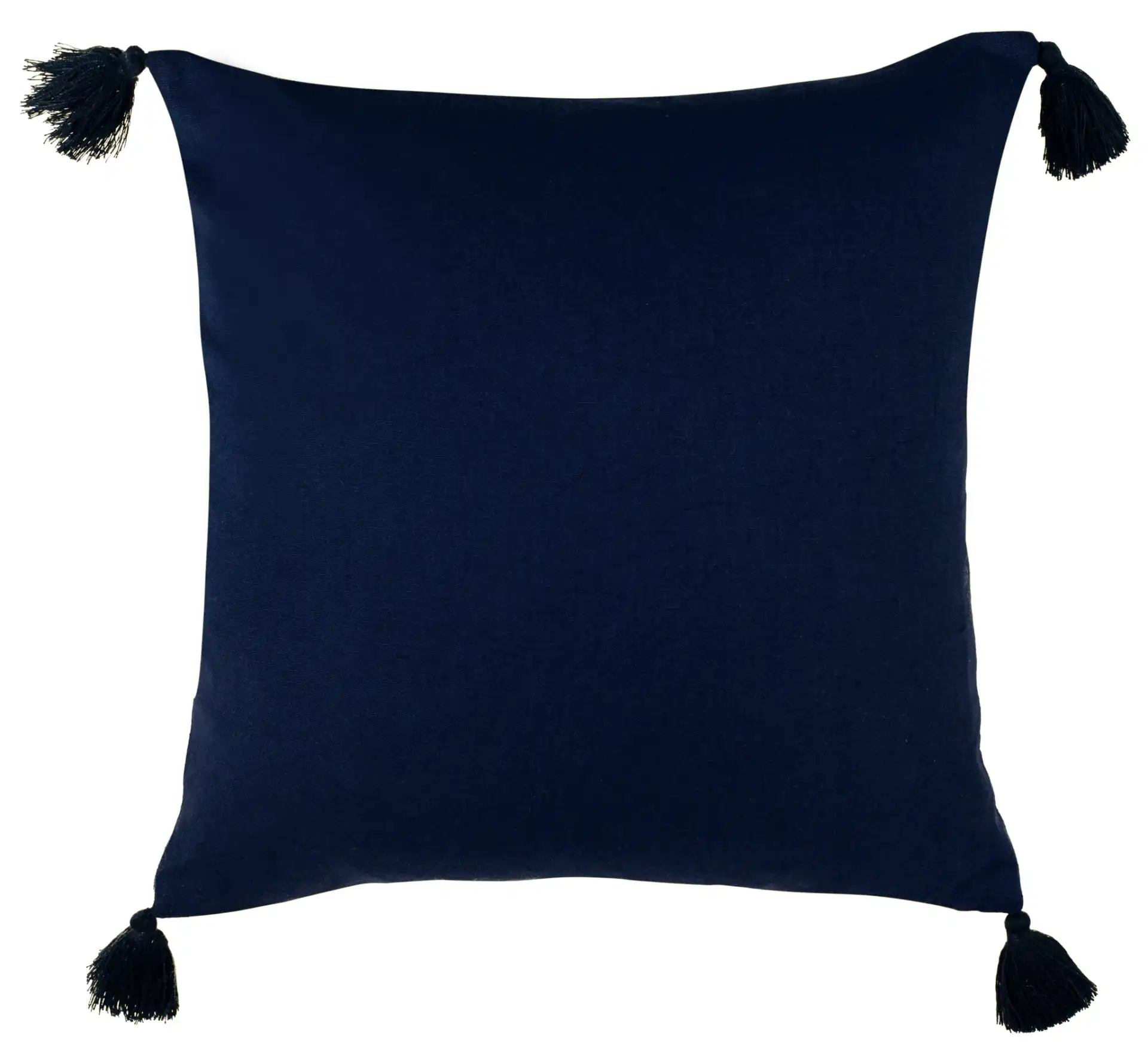 Cassia Pillow in Navy / White, detail view