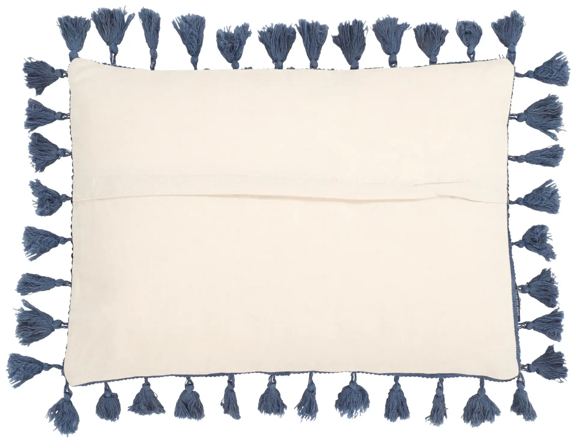 Ry Pillow in Gray / Blue, detail view