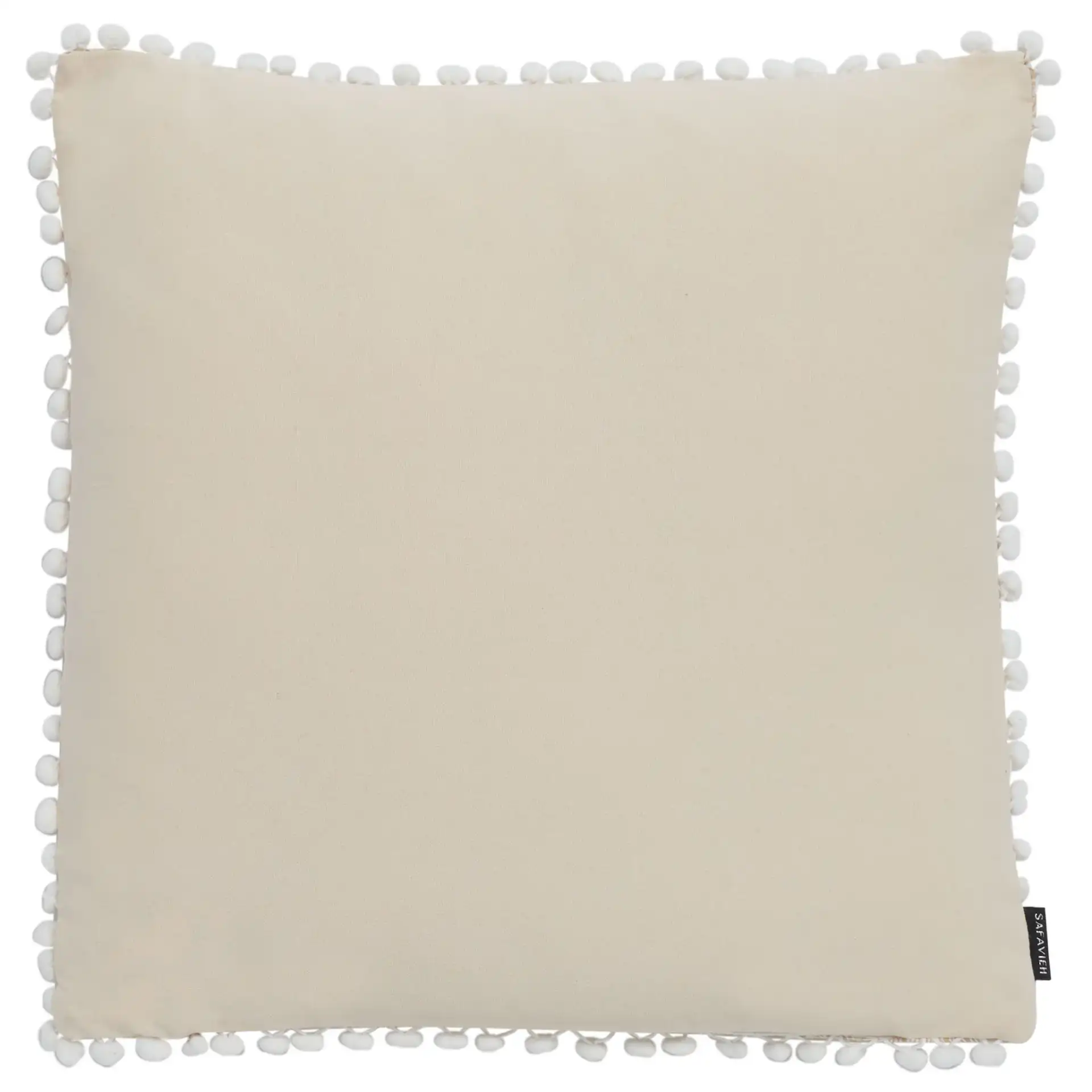 Valencia Pillow in Taupe / Beige, detail view