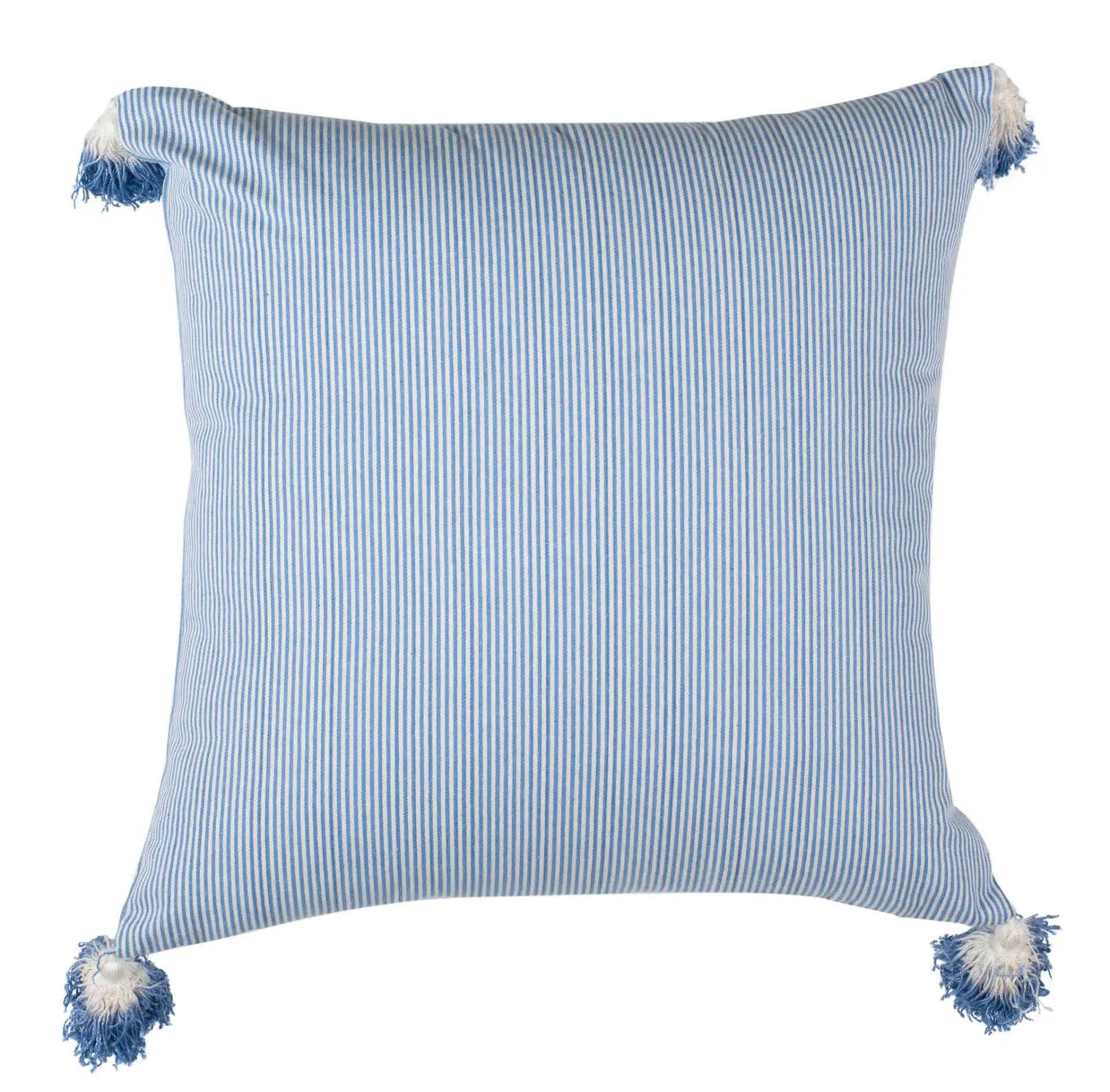 Sidney Pillow in Blue / White, detail view