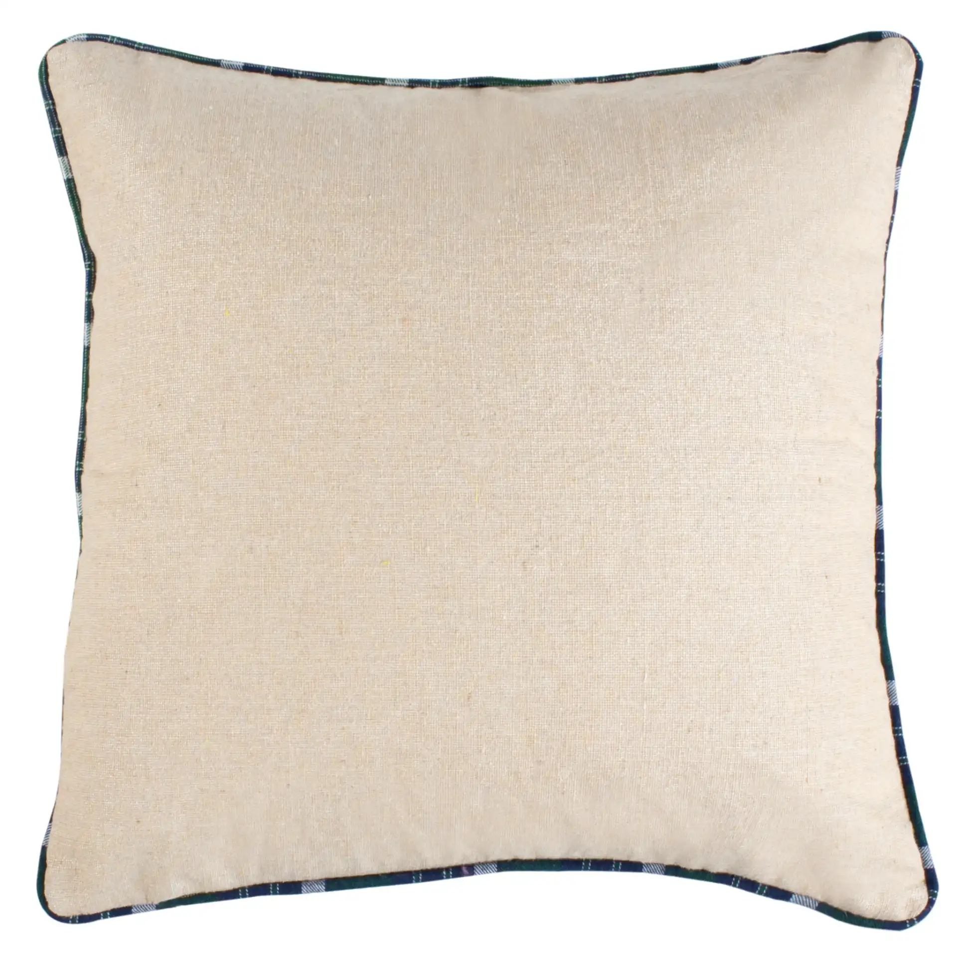 Blitz Pillow in Beige / Green, detail view