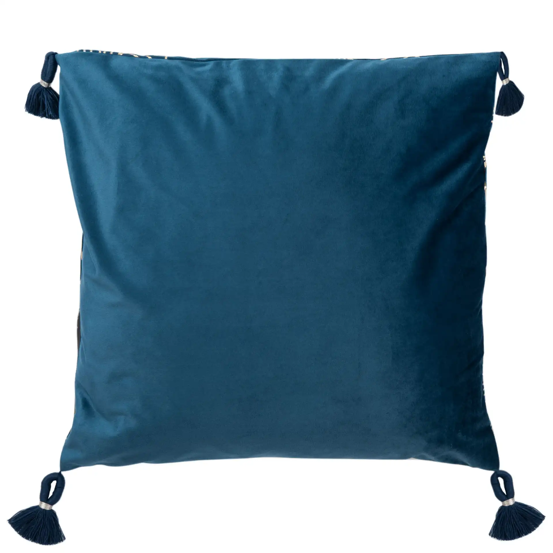 Darlia Pillow in Dark Blue, detail view
