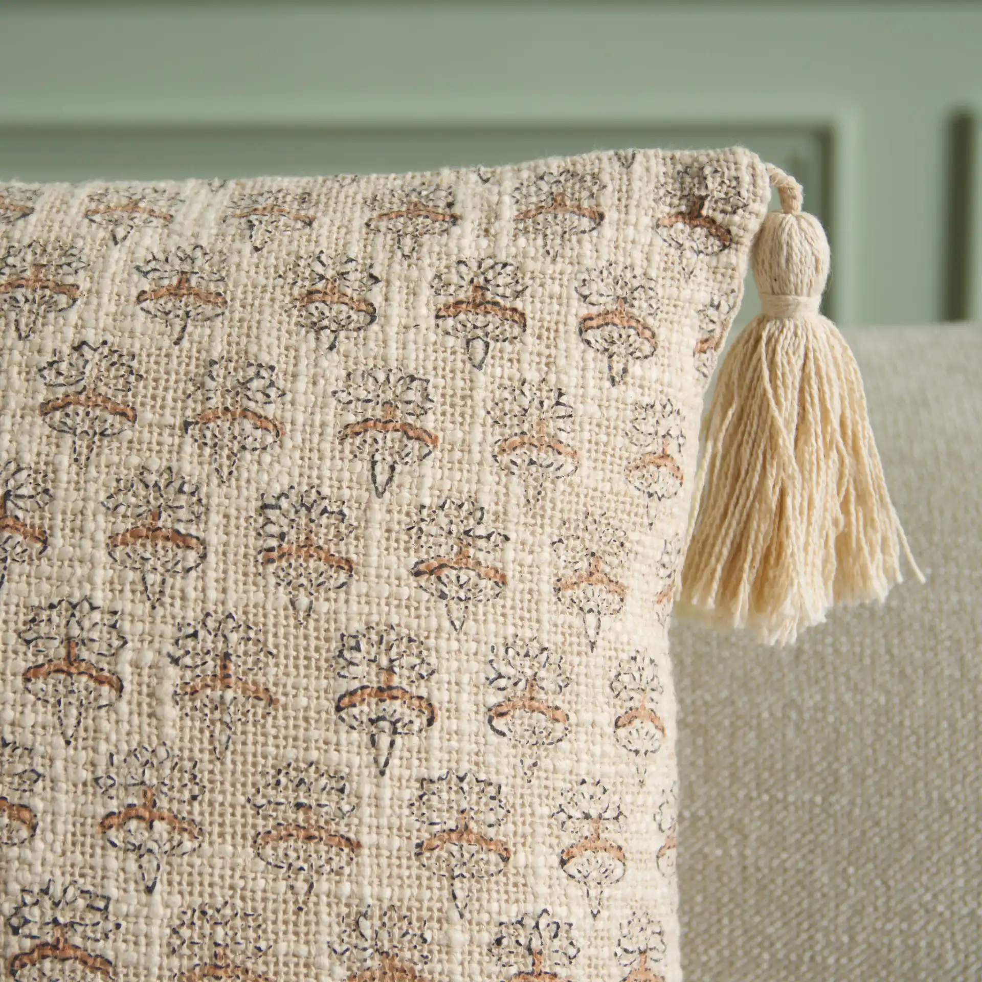 Jemm Pillow in Multicolor in a styled room