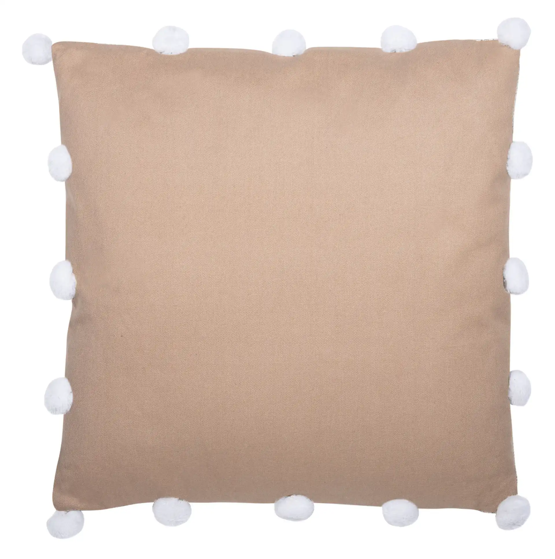 Temi Pillow in Beige / White, detail view