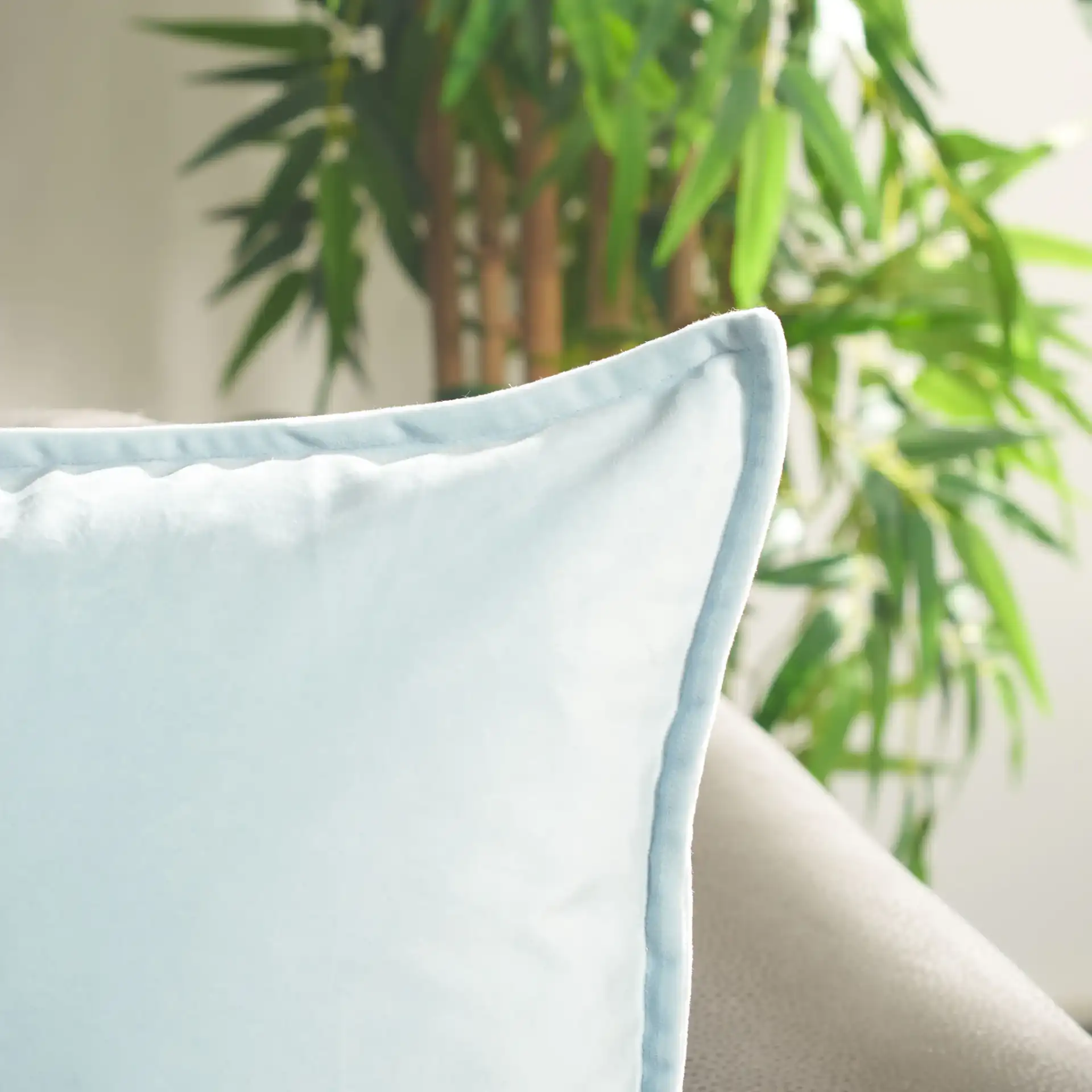 Lornis Pillow in Blue in a styled room