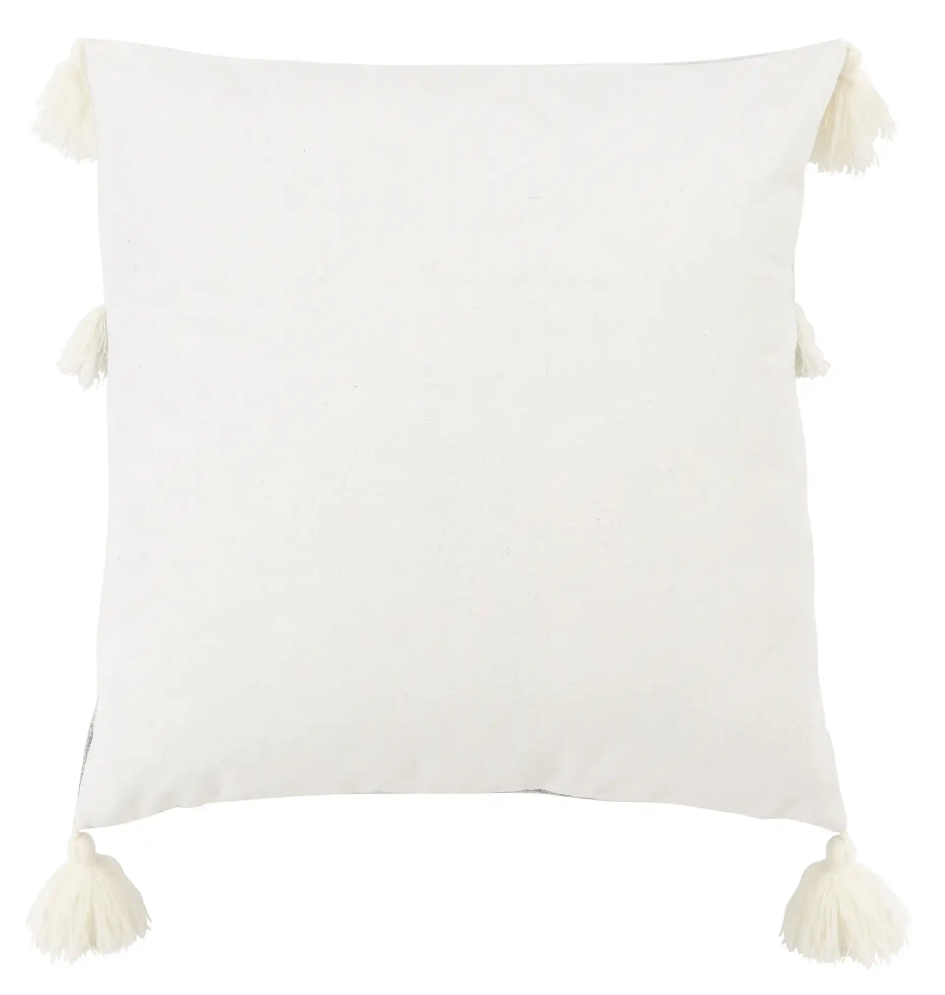 Demli Pillow in Gray / White, detail view
