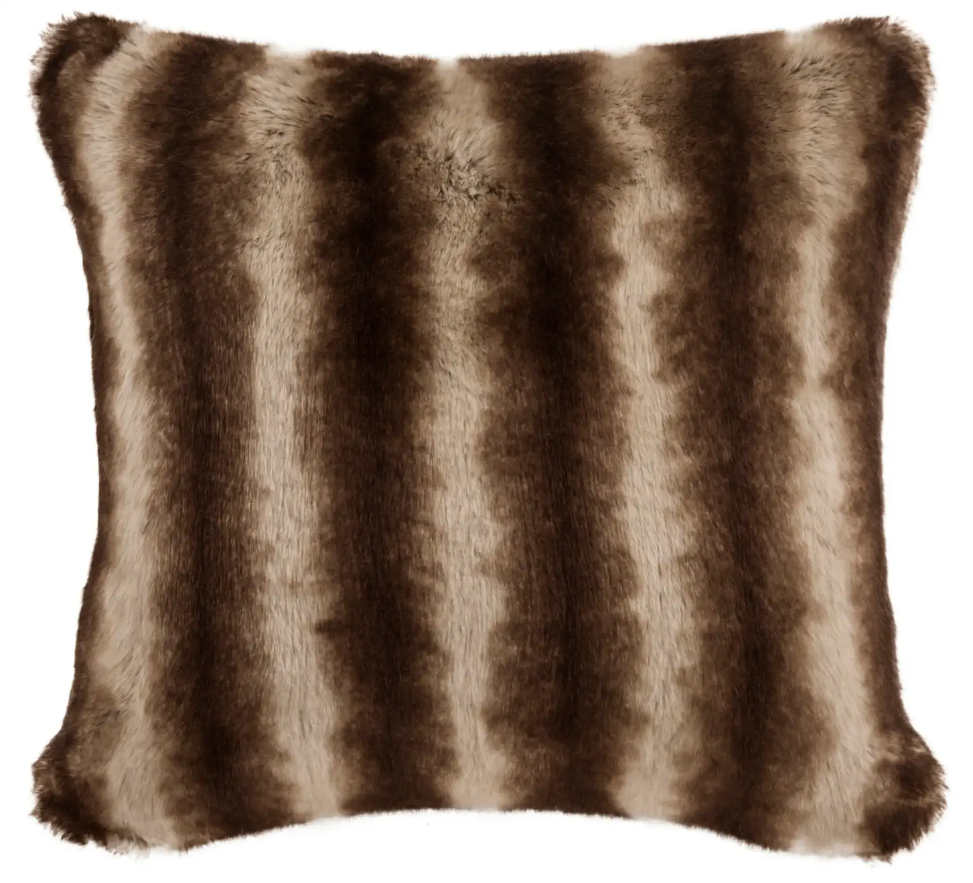 Coco Striped Pillow in Milk Chocolate