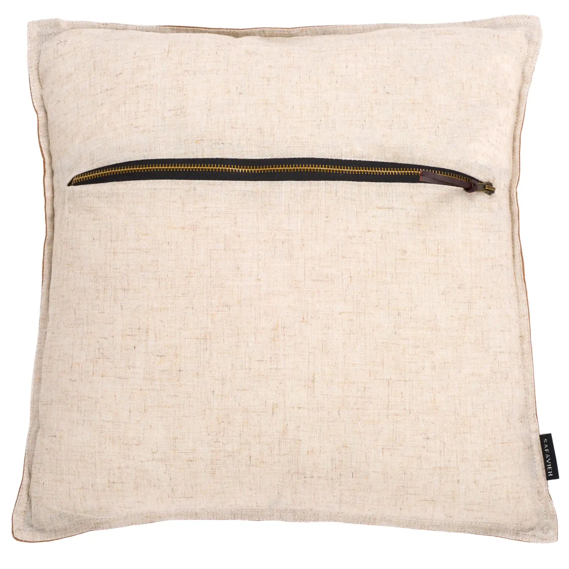 Karya Pillow in Camel, detail view