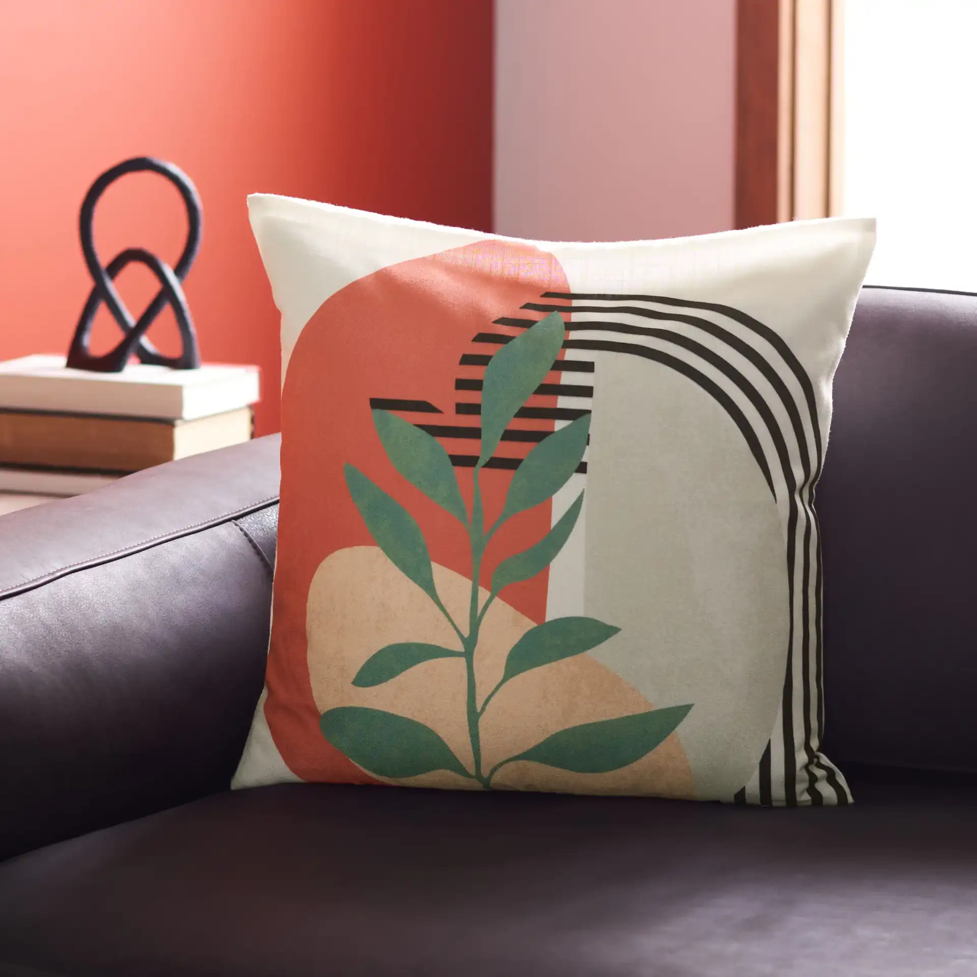 Jena Pillow in Multicolor in a styled room