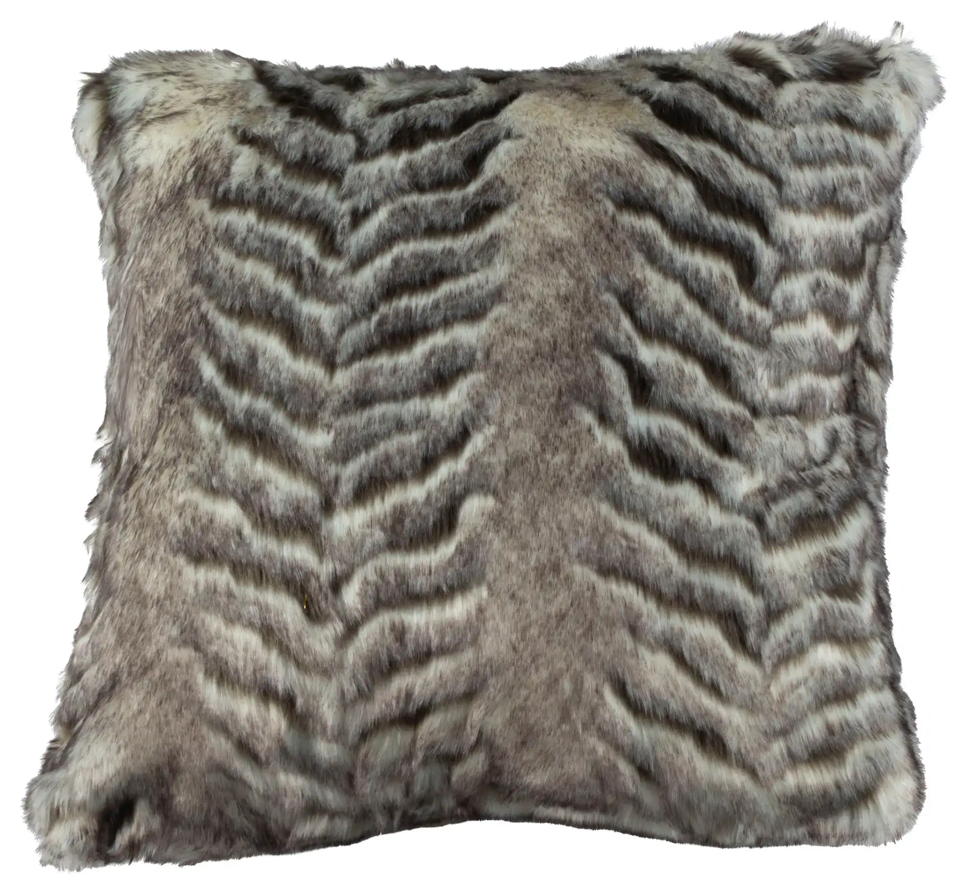 Adalet Fur Pillow in Multicolor, detail view