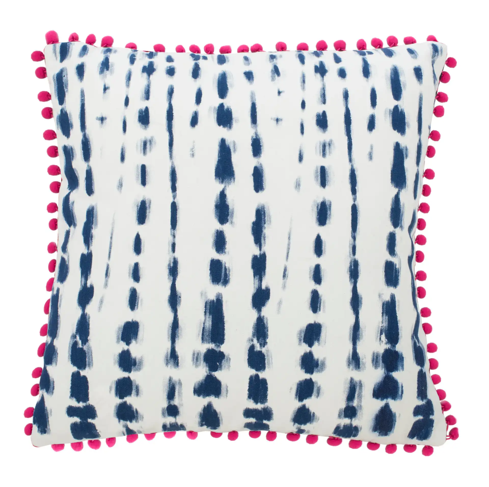 Atalia Pillow in Pink / Cream / Navy