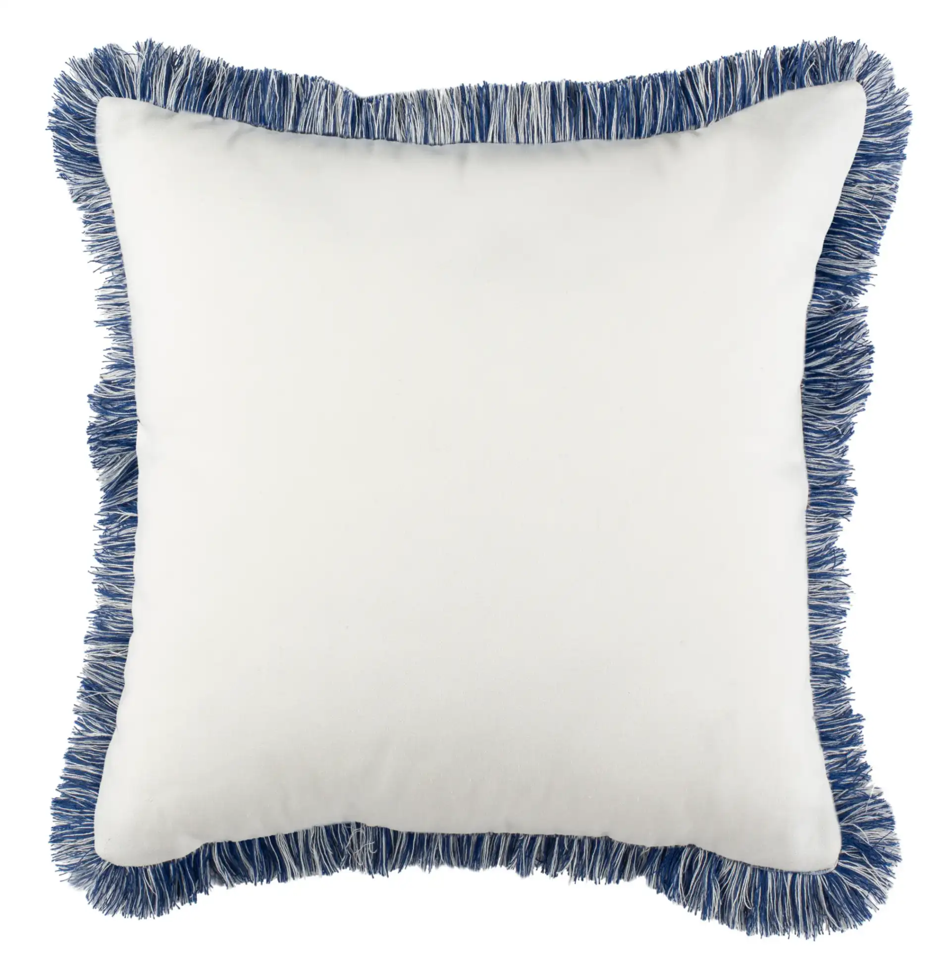 Kayden Pillow in Blue / Cream, detail view
