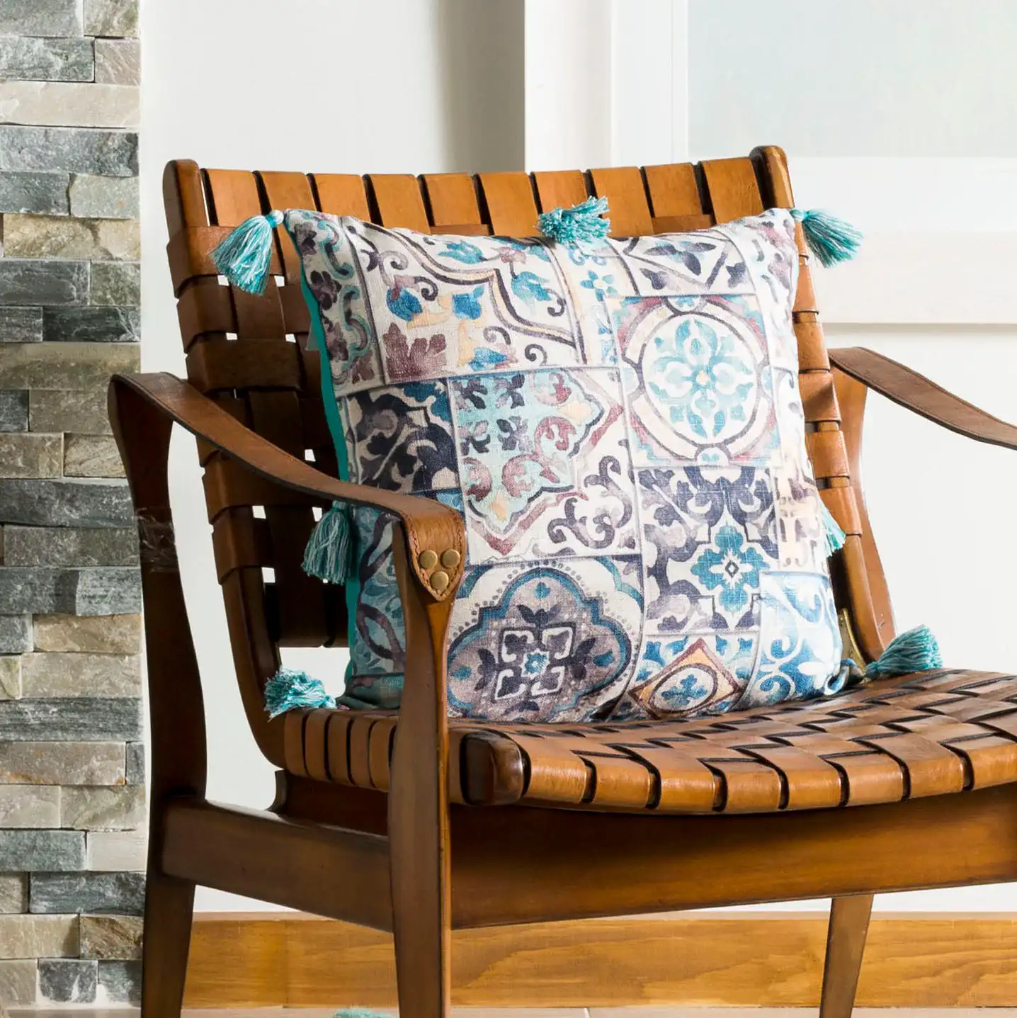 Branda Pillow in Multi, detail view