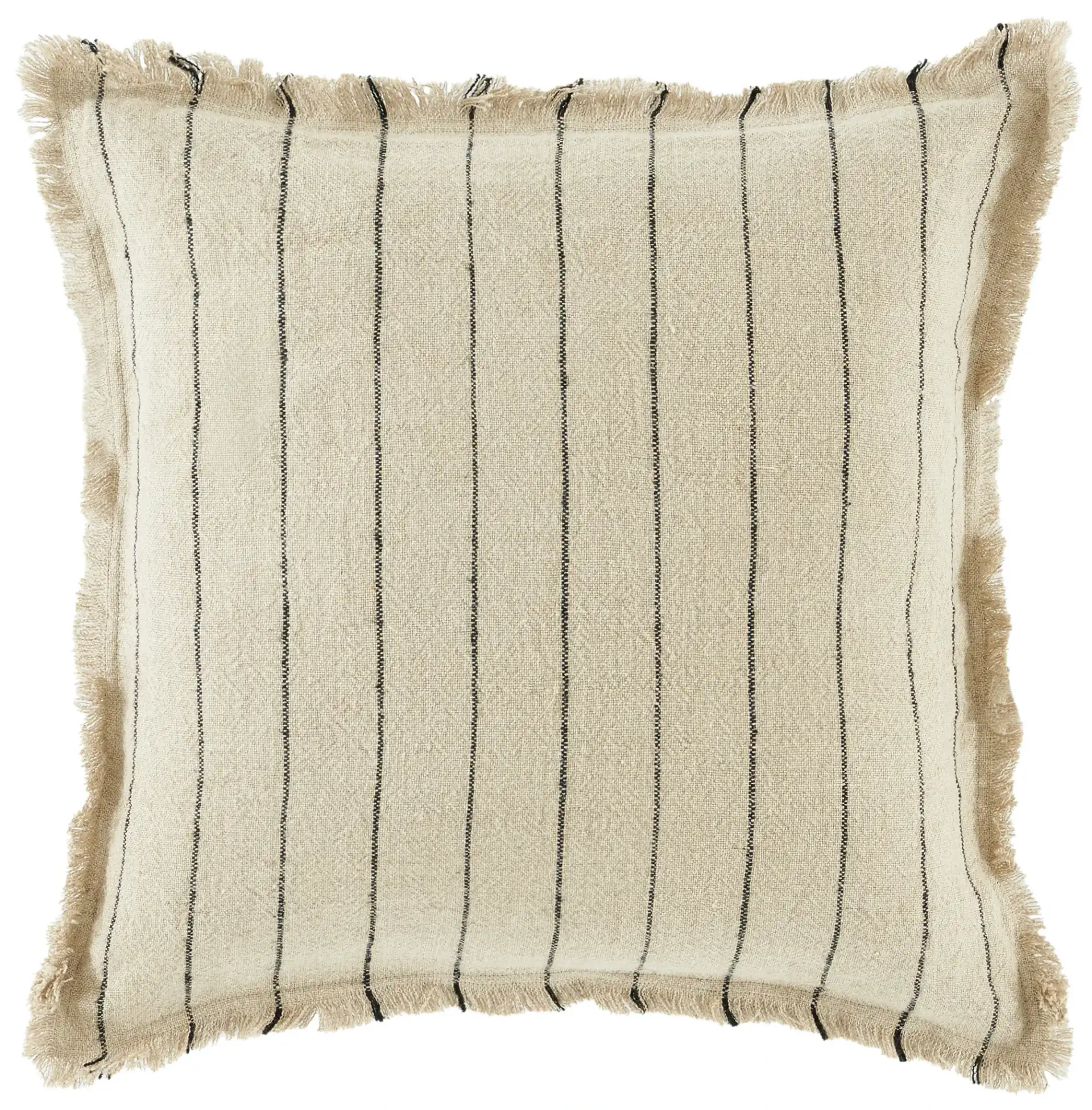 Mckay 20X20 Pillow in Natural / Black, detail view