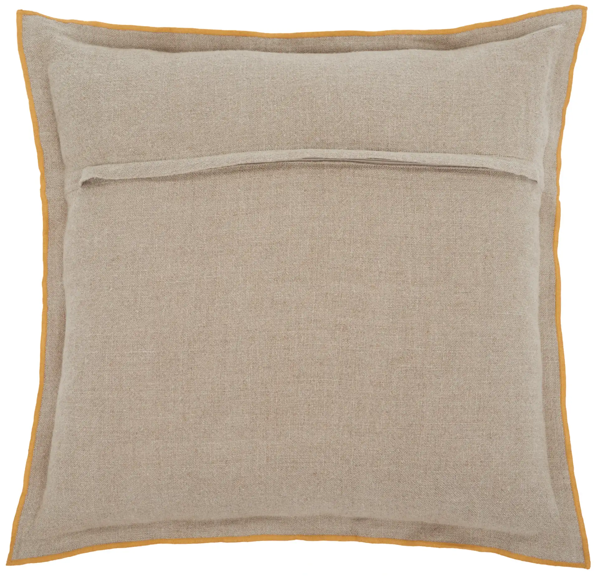 Amal 20X20 Pillow in Natural / Mustard, detail view