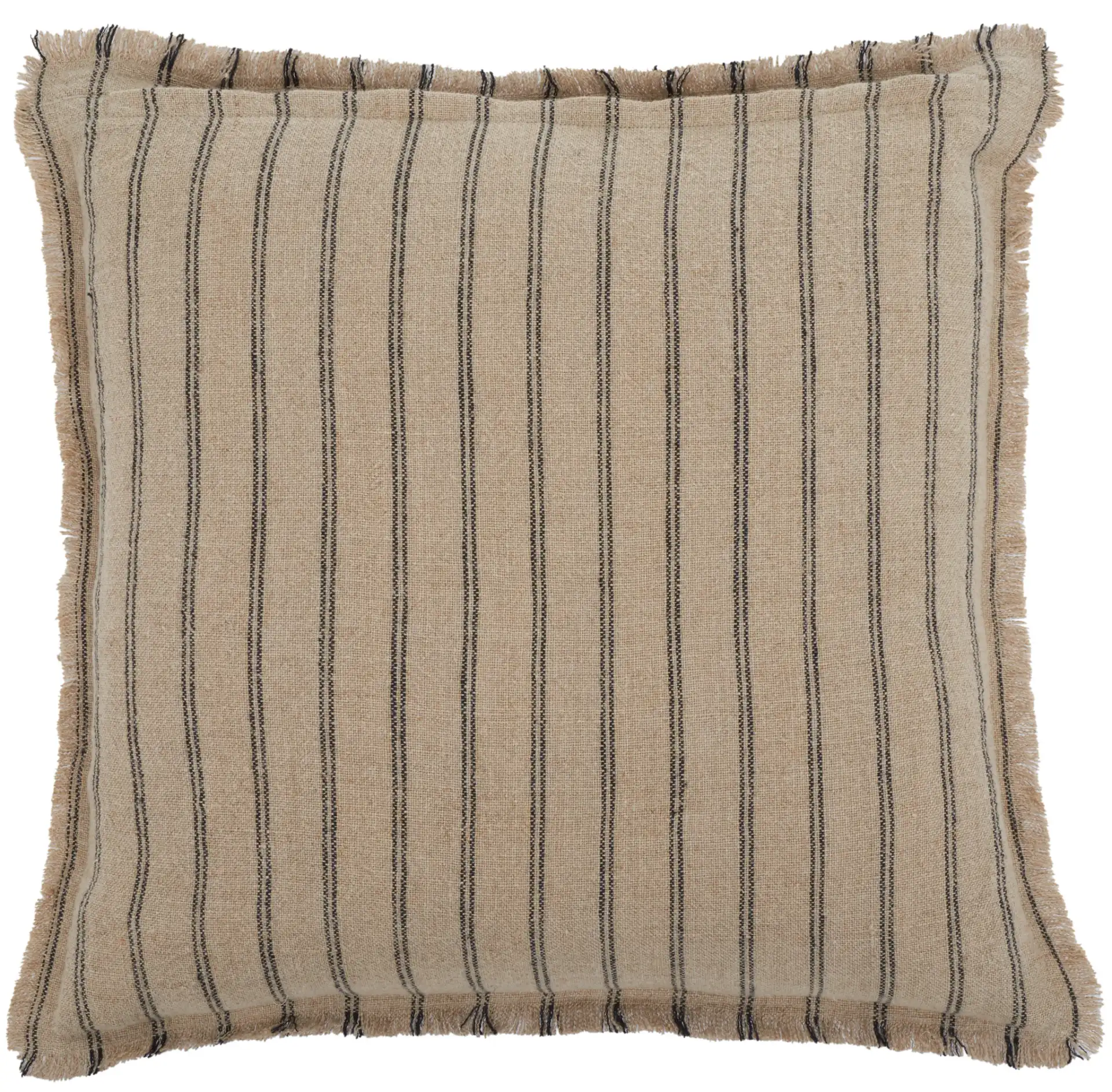 Arden 20X20 Pillow in Natural / Black, detail view