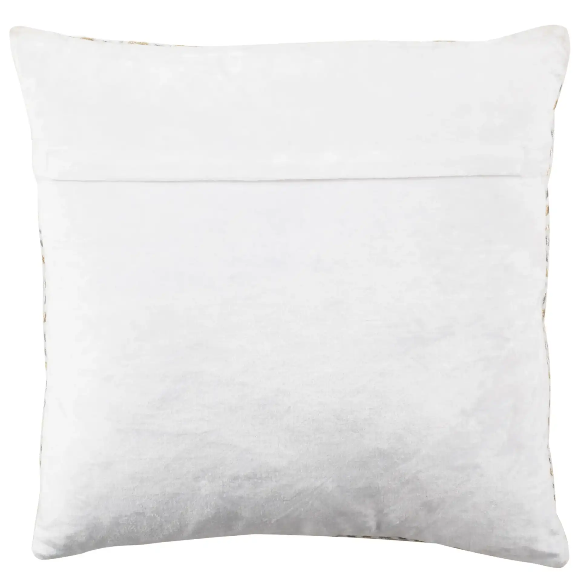 Metallic Pillow in Gray / Gold, detail view