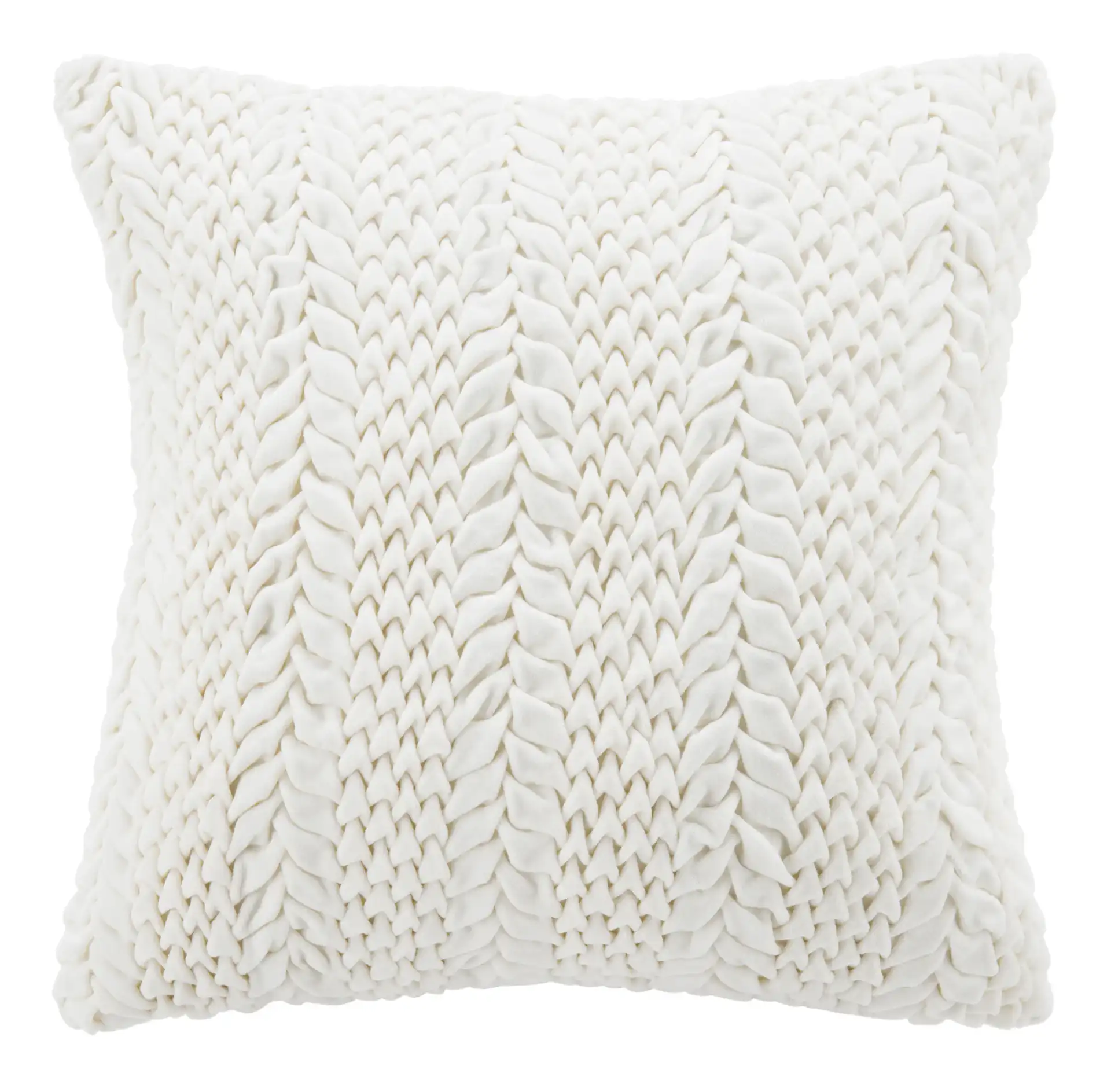 Barlett Pillow in Cream, detail view