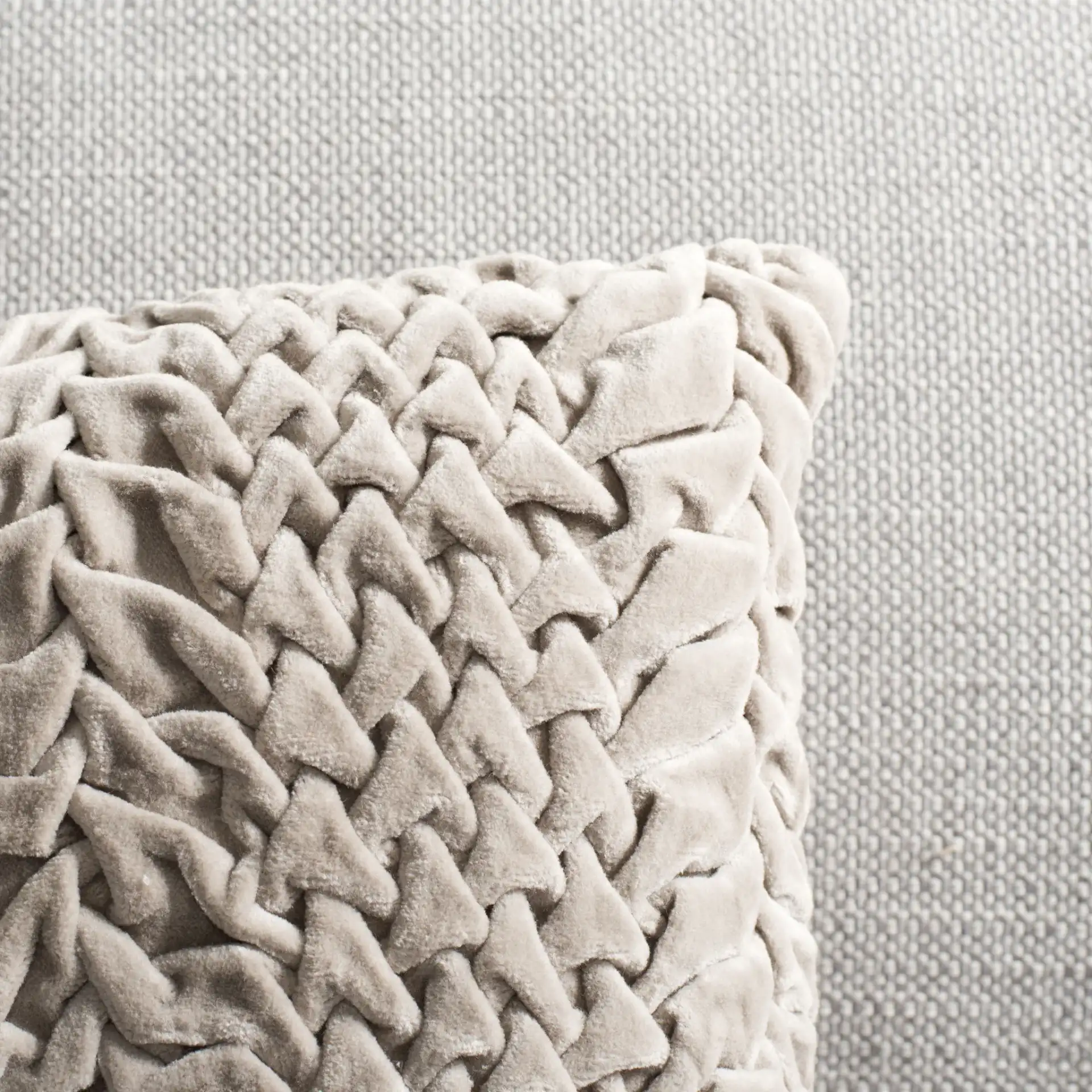 Barlett Pillow in Cream in a styled room