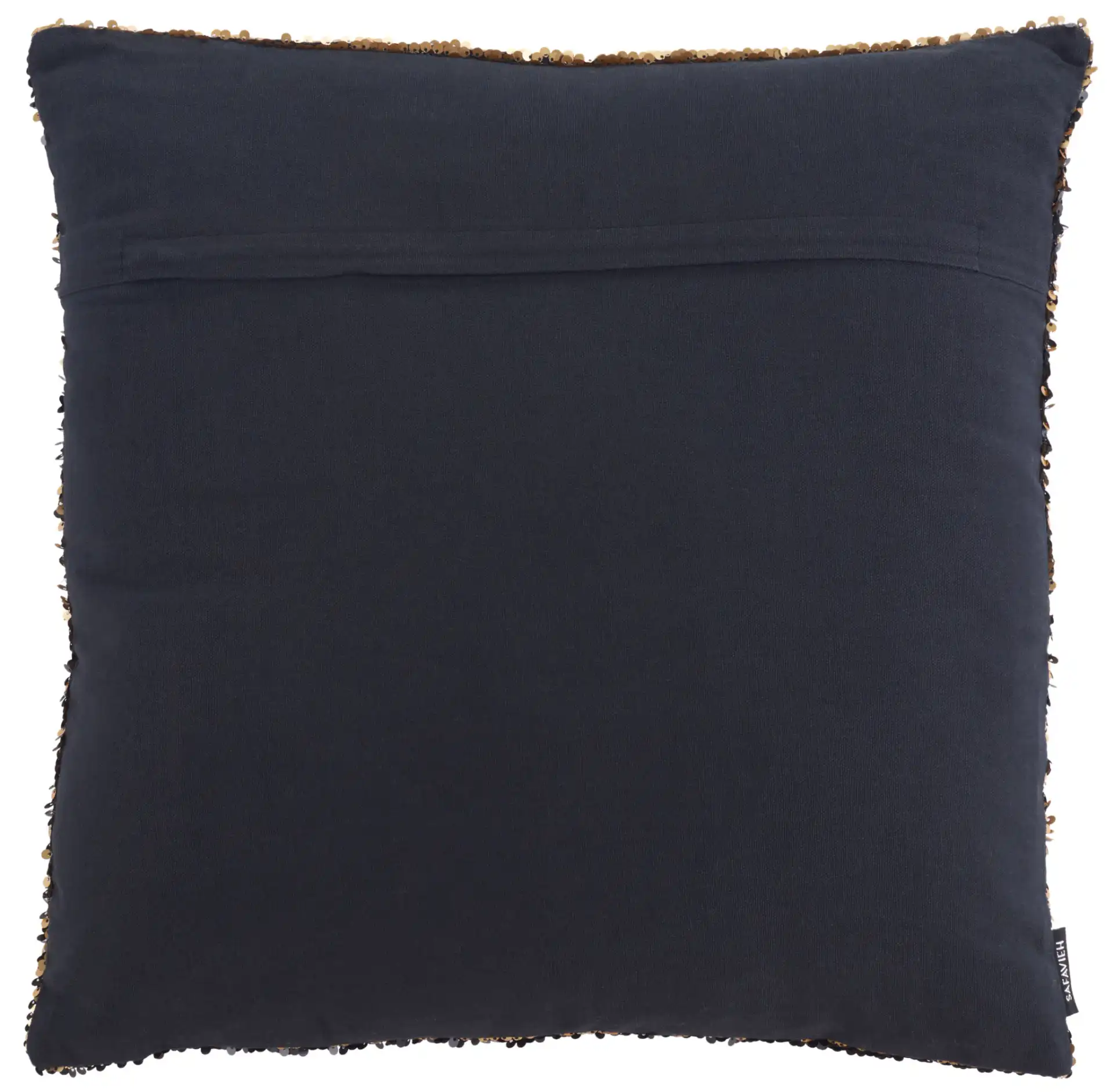 Talon Two-Tone Pillow in Gold, detail view