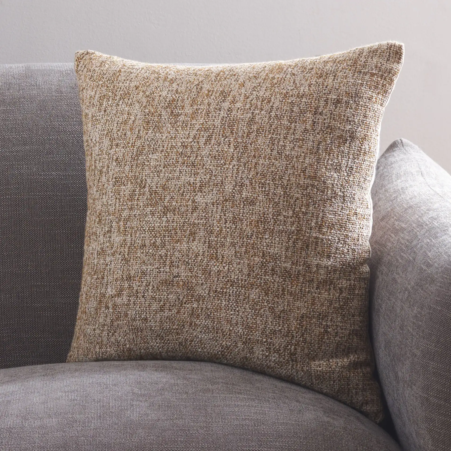 Anaya Pillow in Sand in a styled room