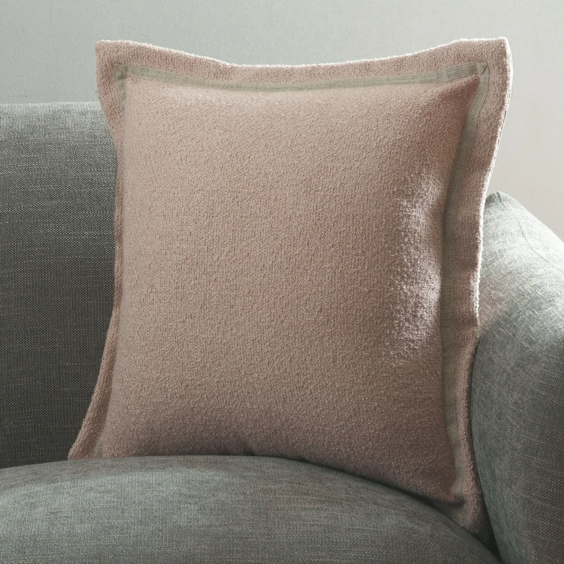 Pyper Pillow in Dusty Pink in a styled room