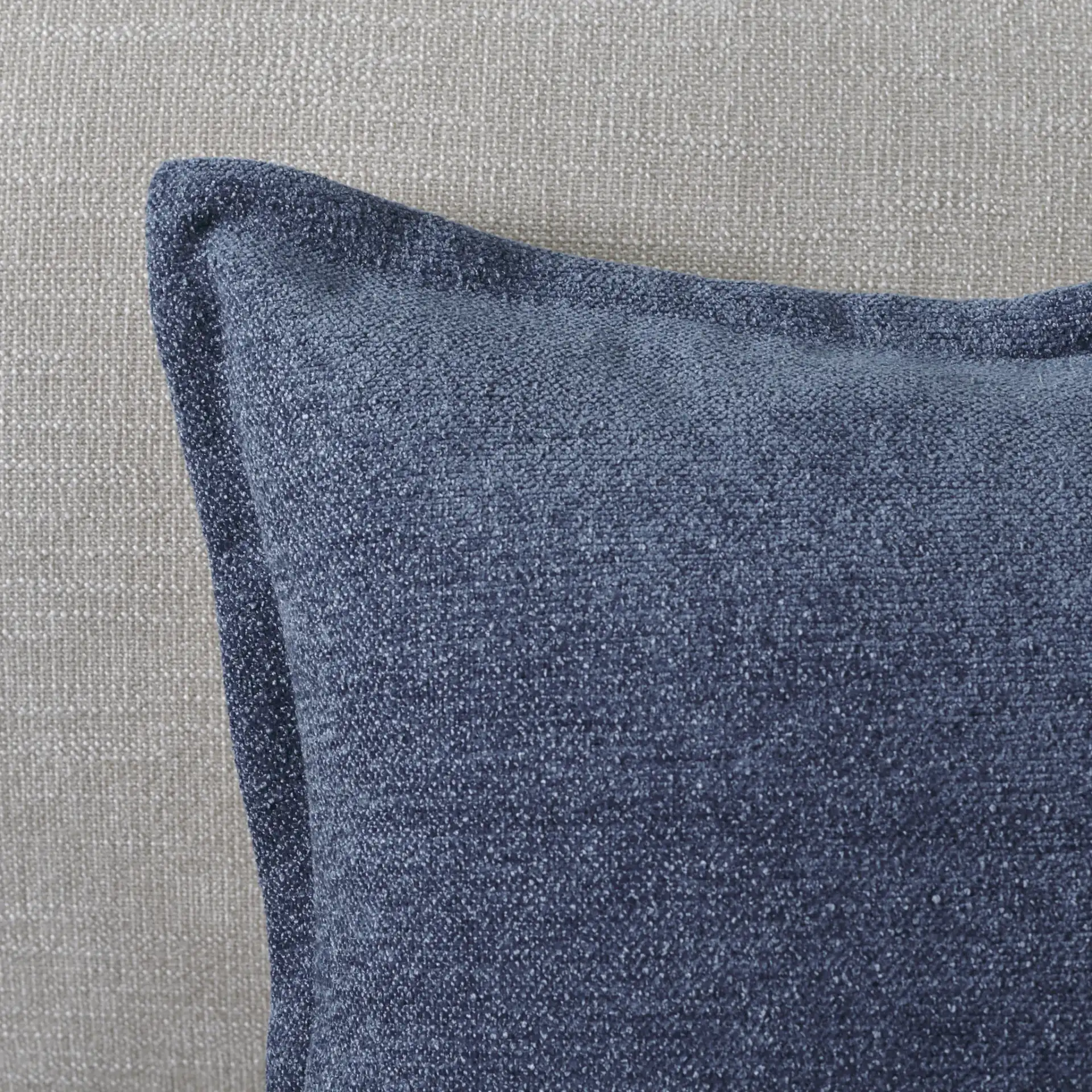 Arwyn Lumbar Pillow in Blue in a styled room