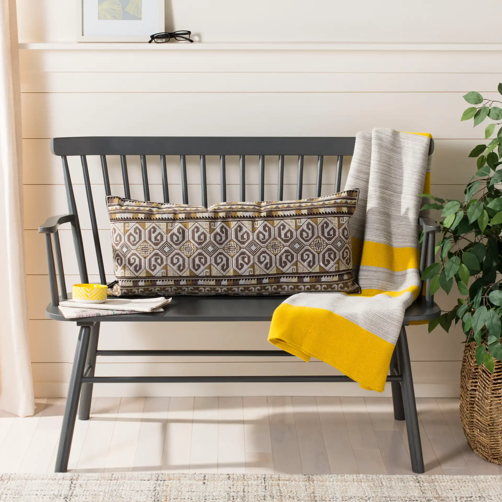Farah Pillow in Multi in a styled room