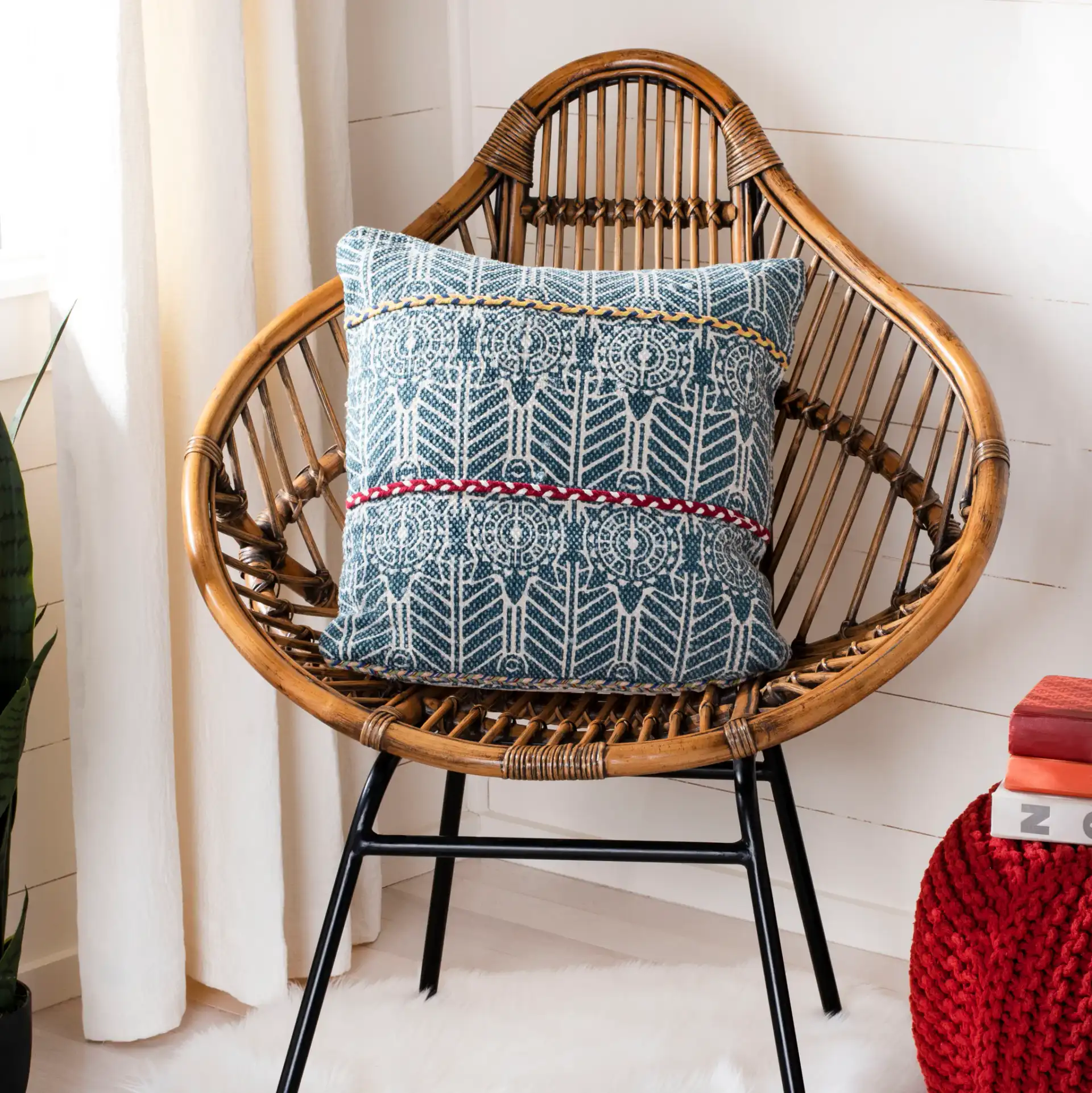 Larren Pillow in Multicolor in a styled room
