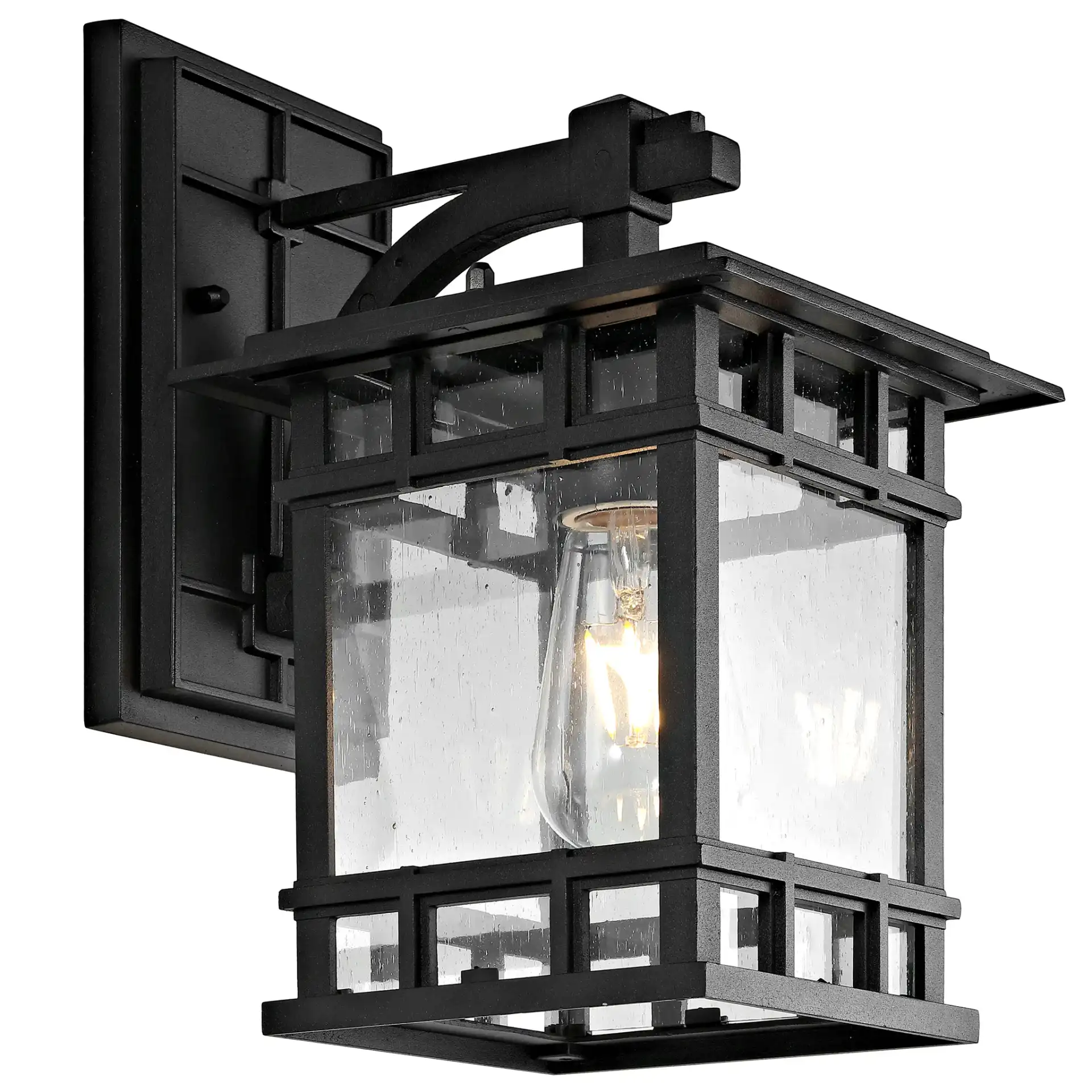 Grayter Outdoor Wall Lantern in Black