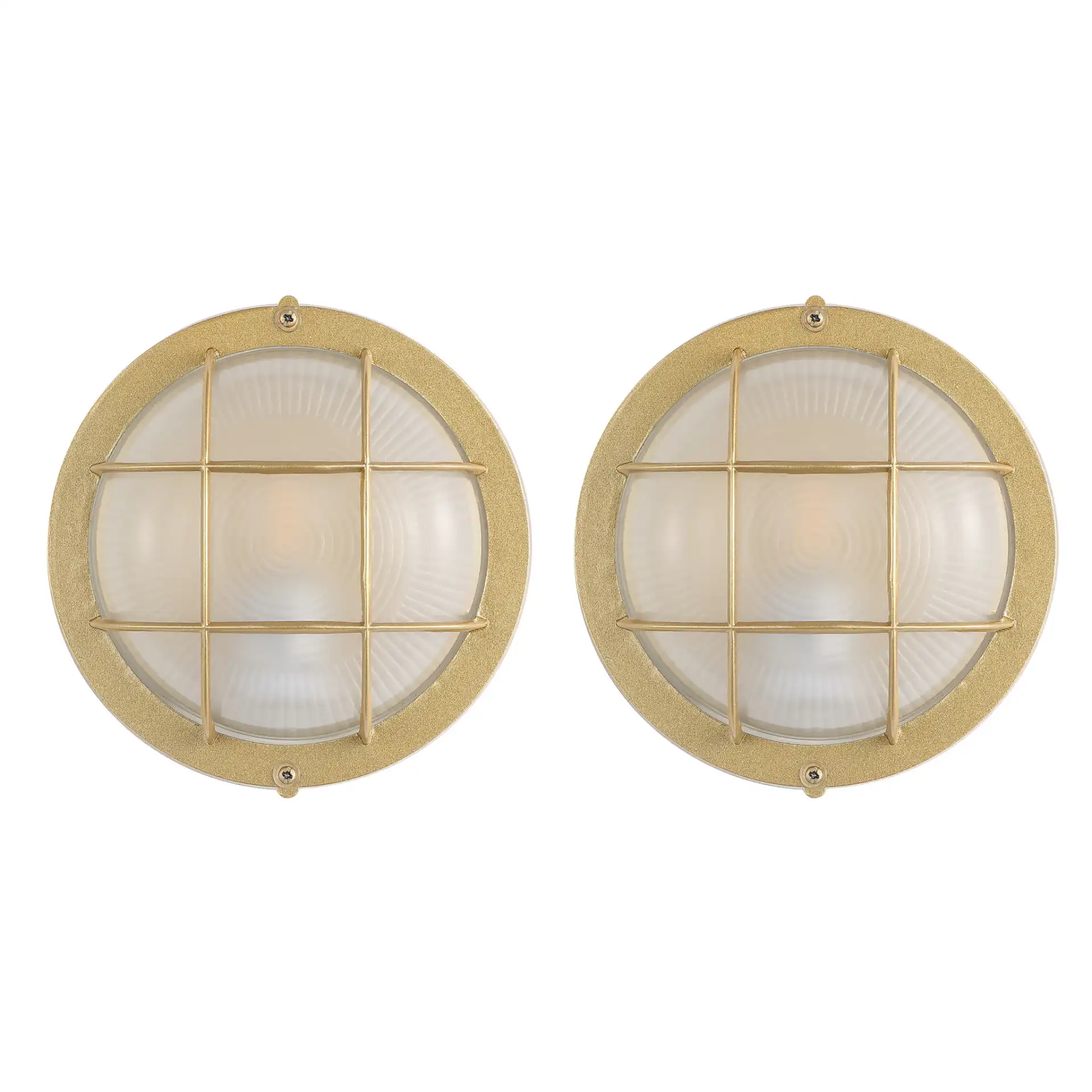 Elson Outdoor Sconce (Set Of 2) in Gold, detail view