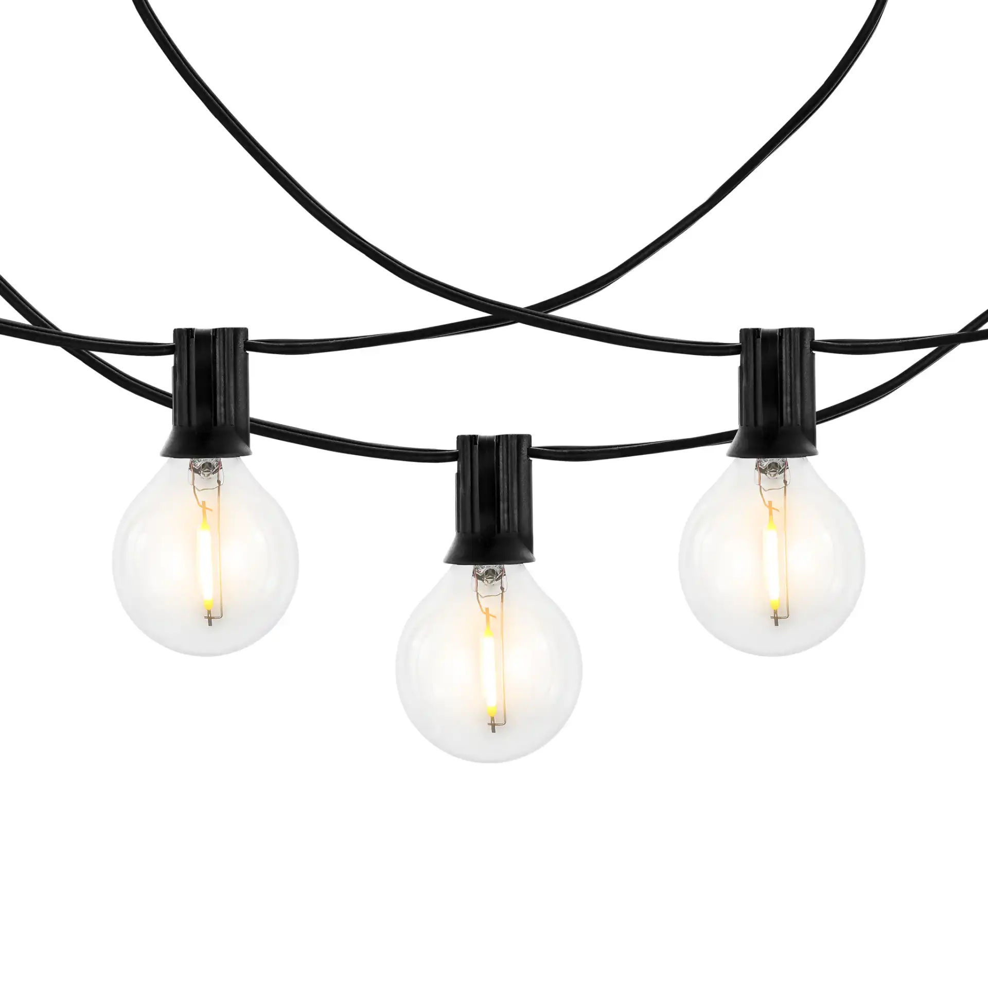 Jenica Outdoor String Lights in Black