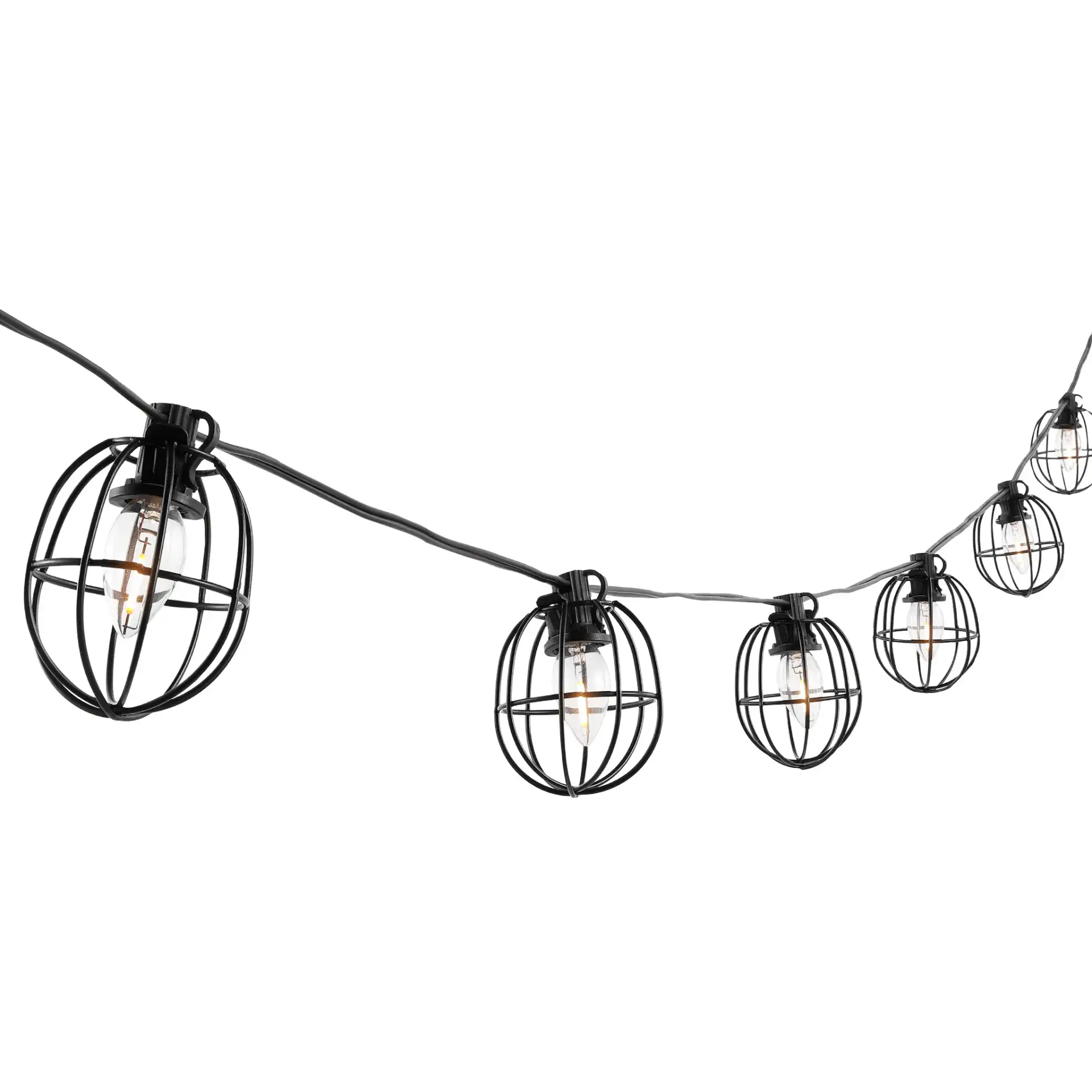 Garnet Led Outdoor String Light in Black