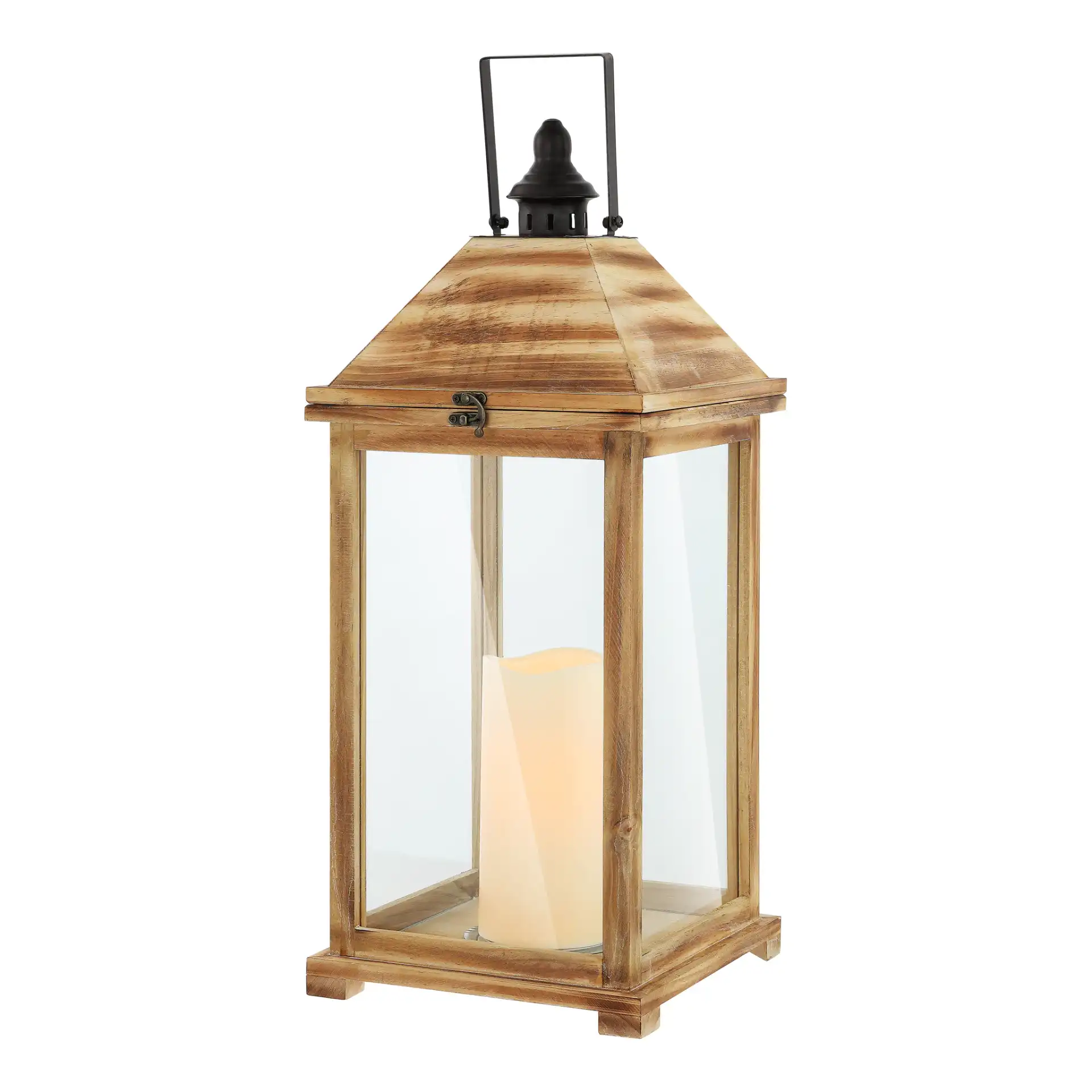 Elida Outdoor Lantern in Brown