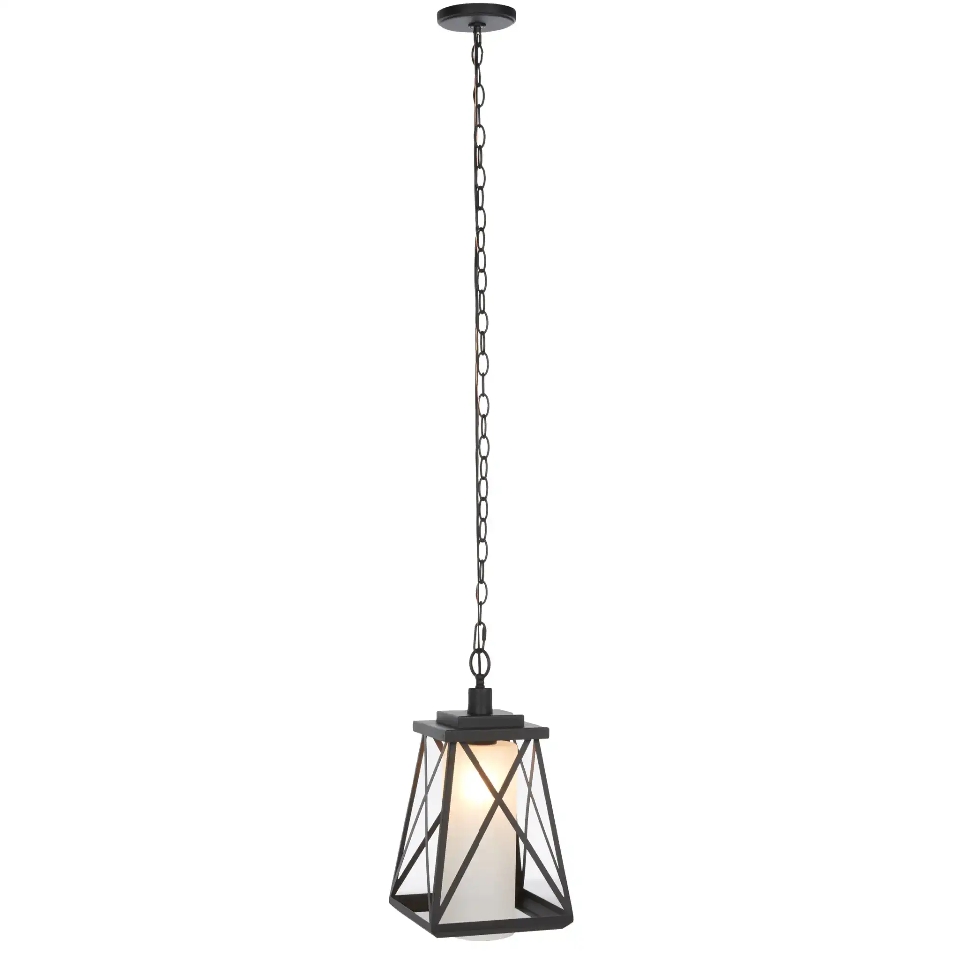 Braith Outdoor Pendant in Black