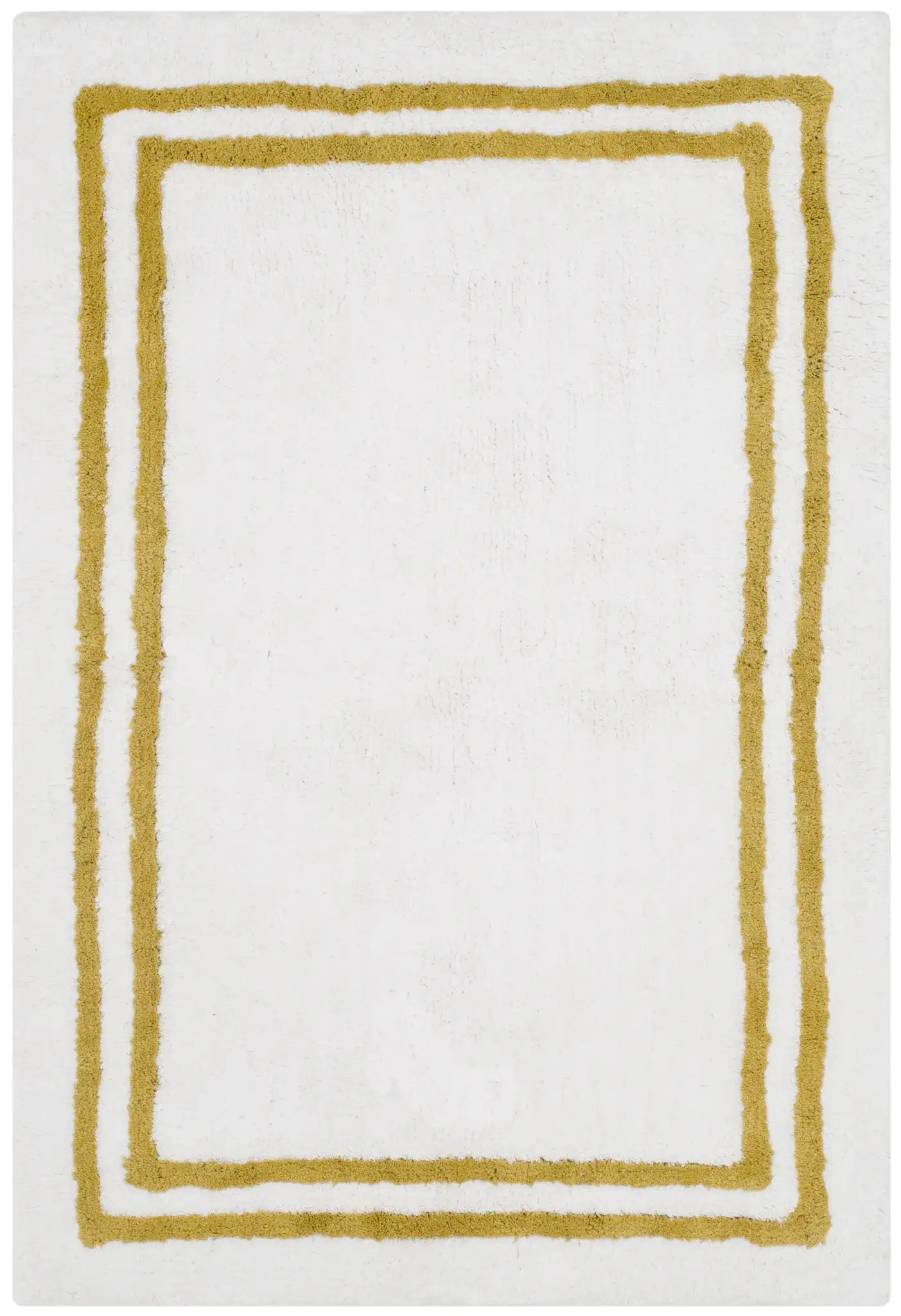 Candy Stripes Plush Bathmat (Set of 2) in Gold