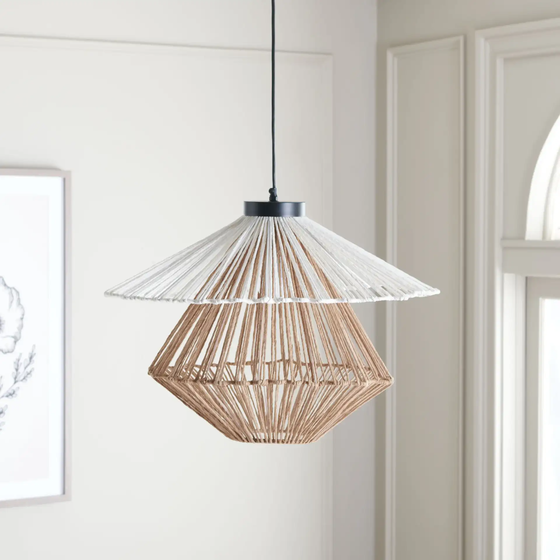 Gaia Pendant in Multicolor in a styled room