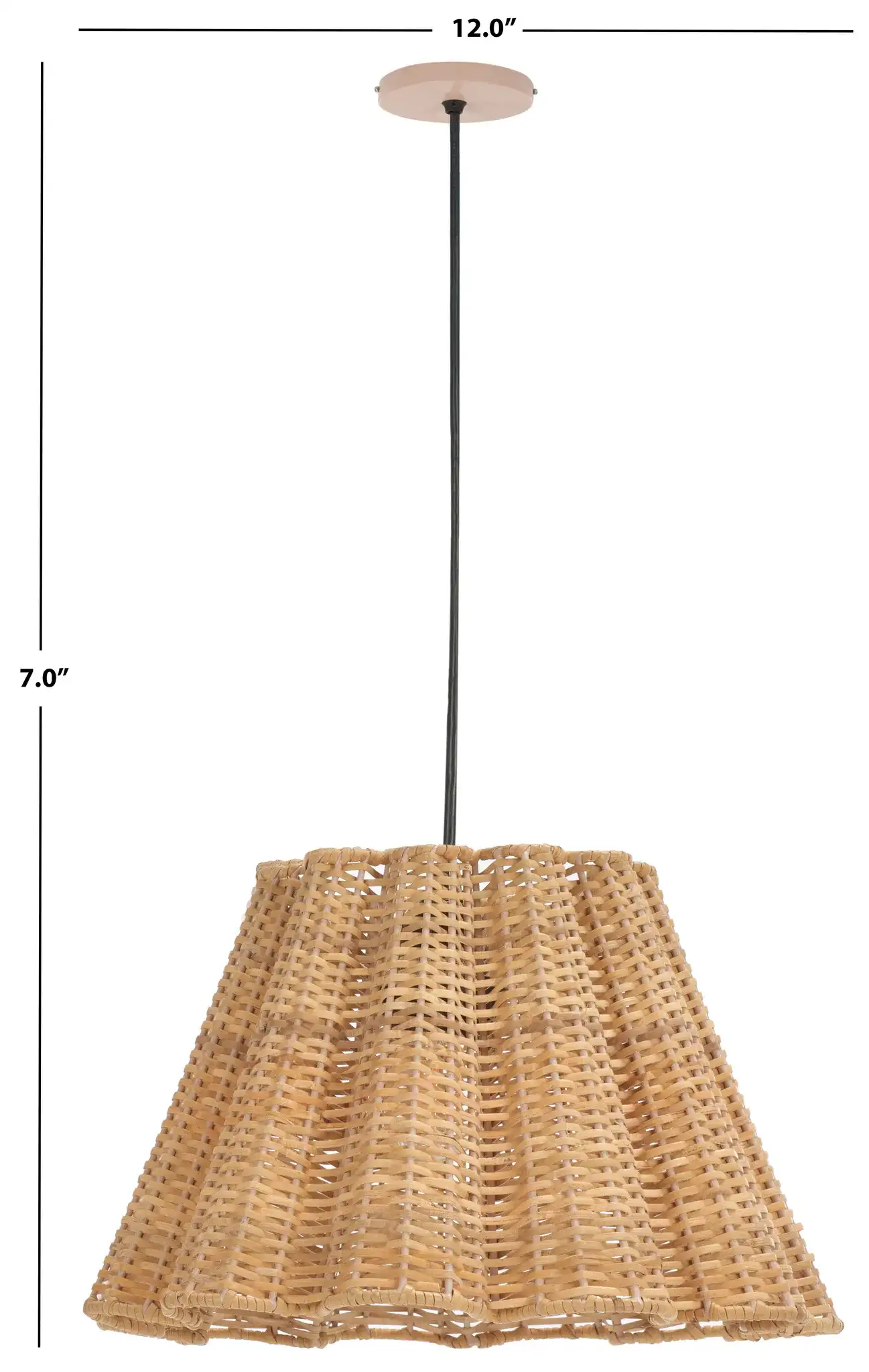 Melora Pendant in Natural, detail view